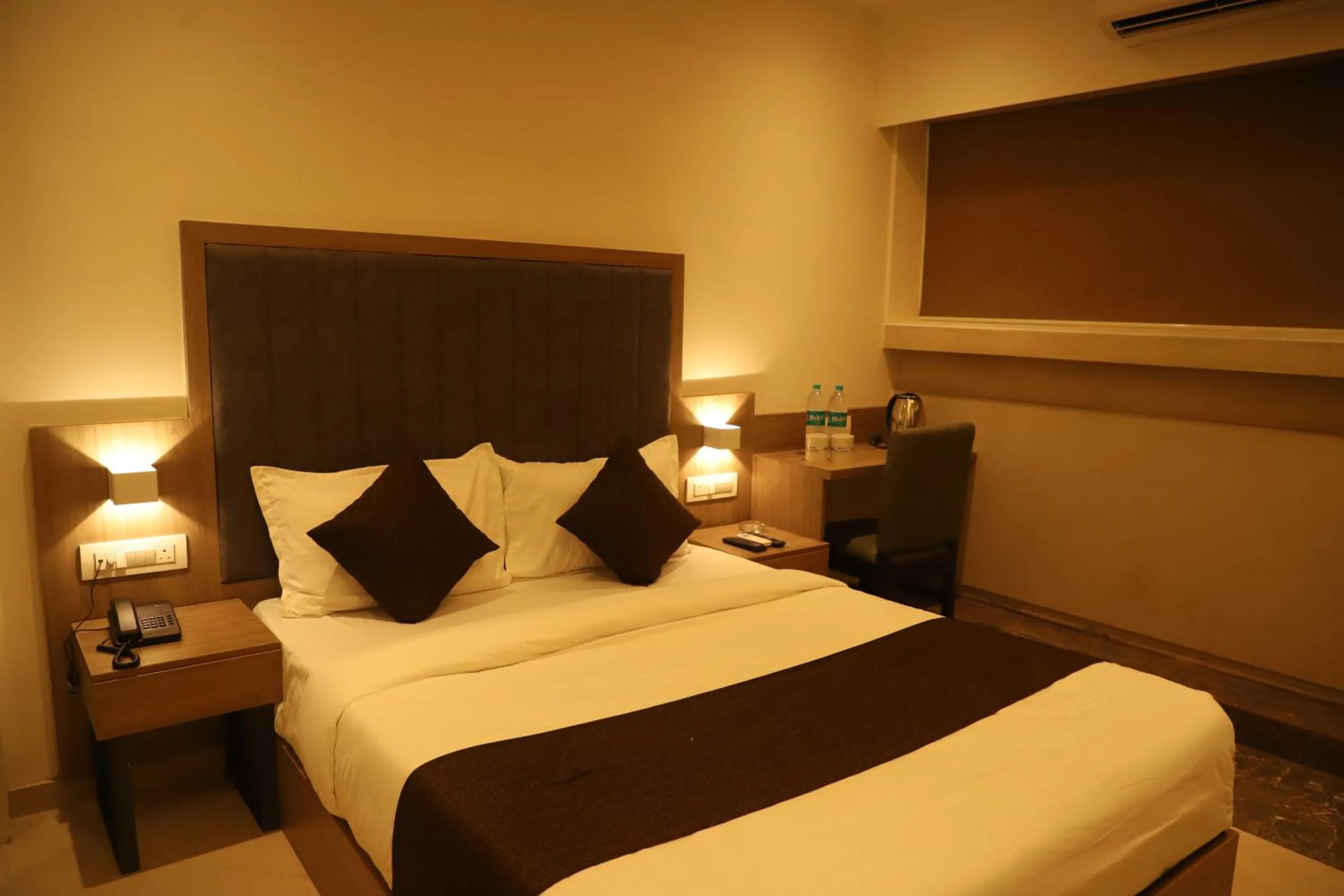 Bed in Hotel Sai Pritam