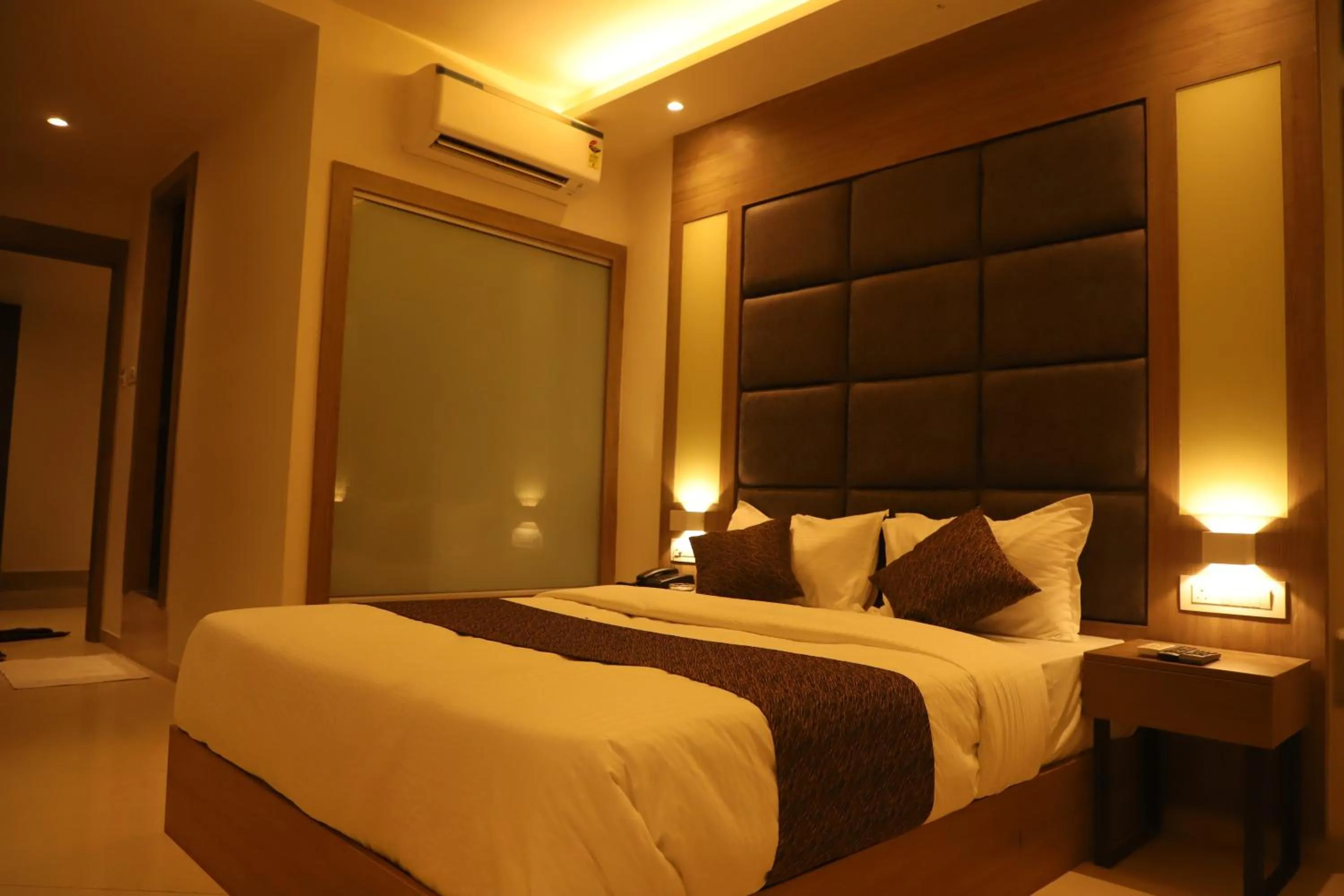 Bed in Hotel Sai Pritam