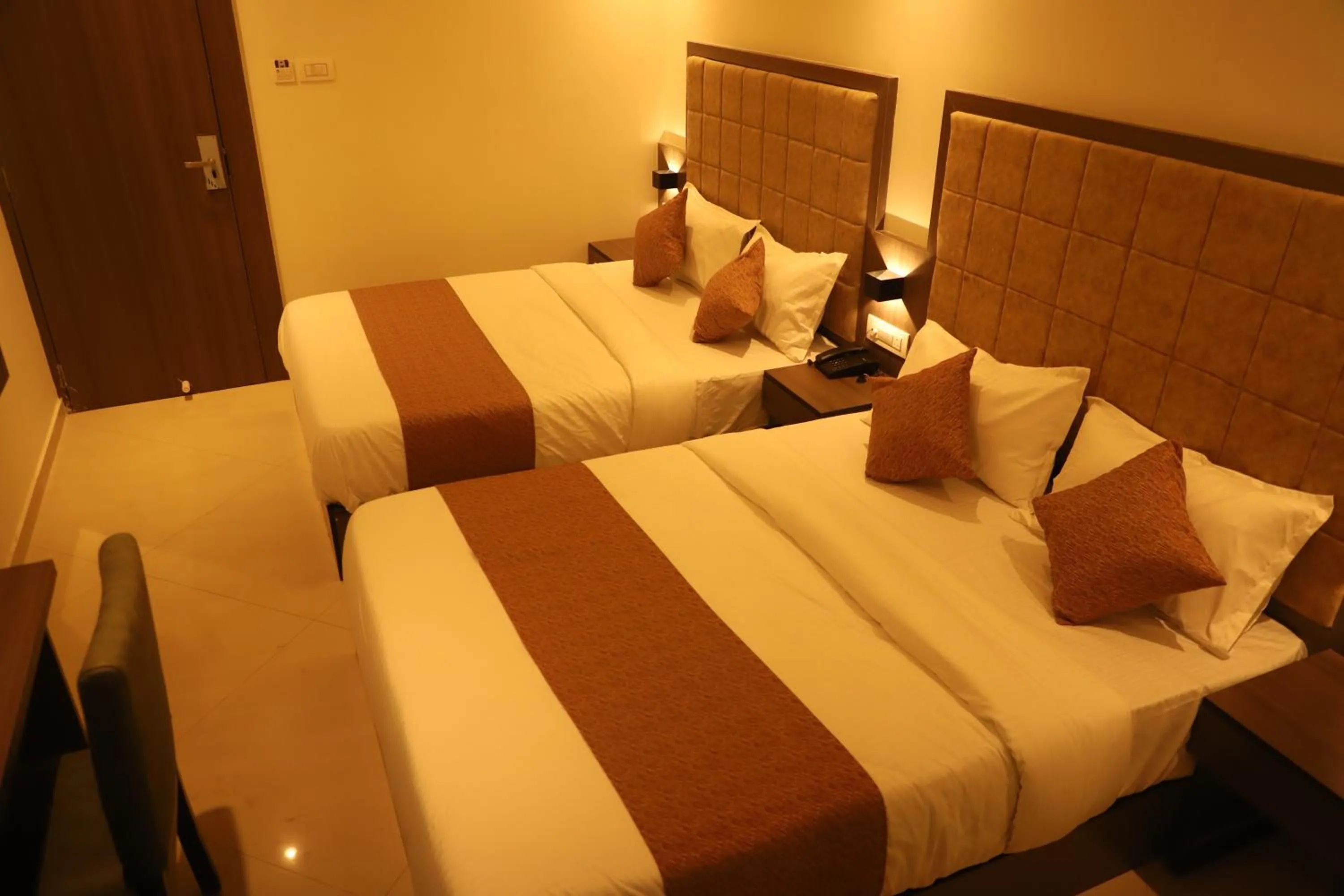 Bed in Hotel Sai Pritam