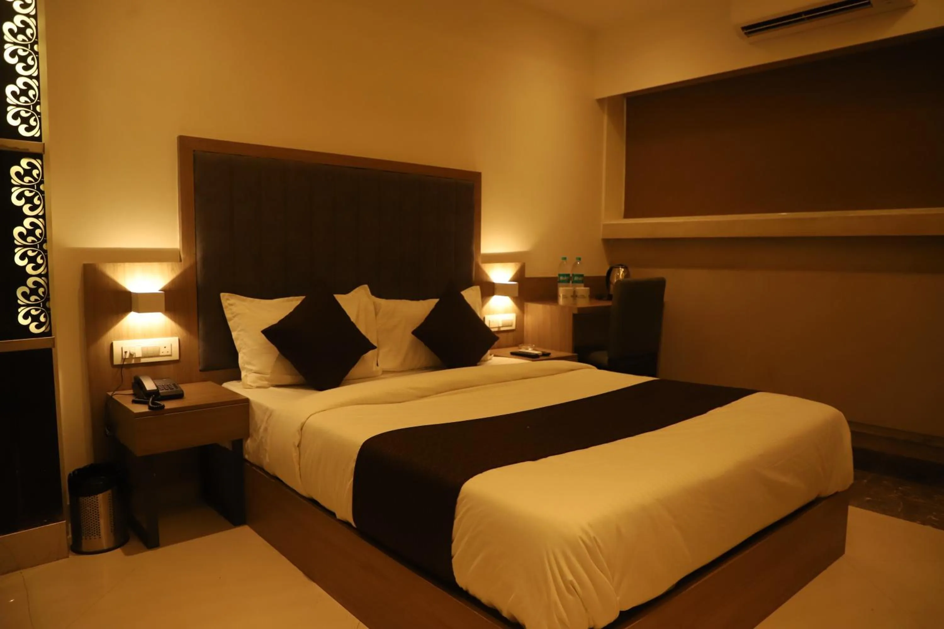 Bed in Hotel Sai Pritam