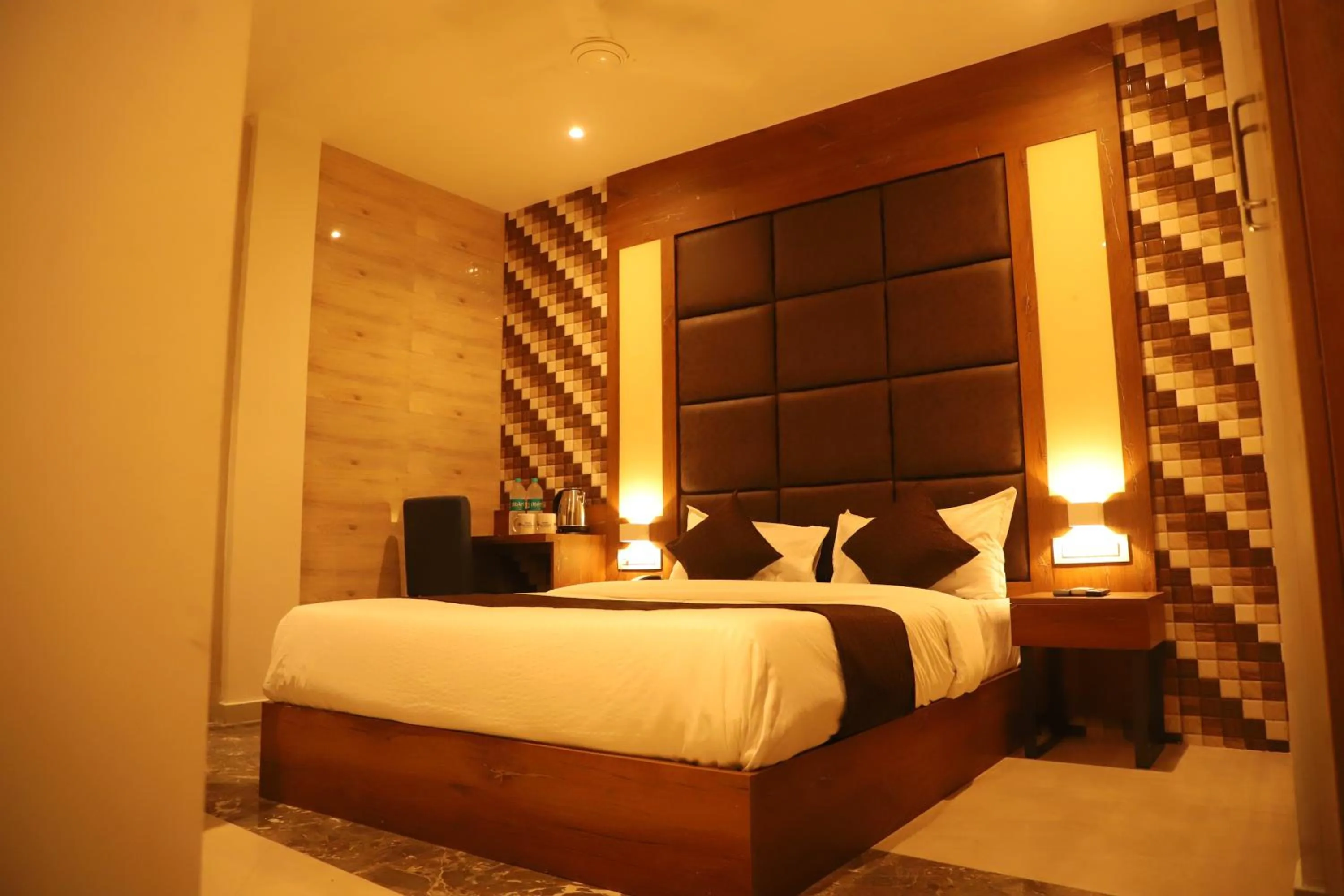 Bed in Hotel Sai Pritam