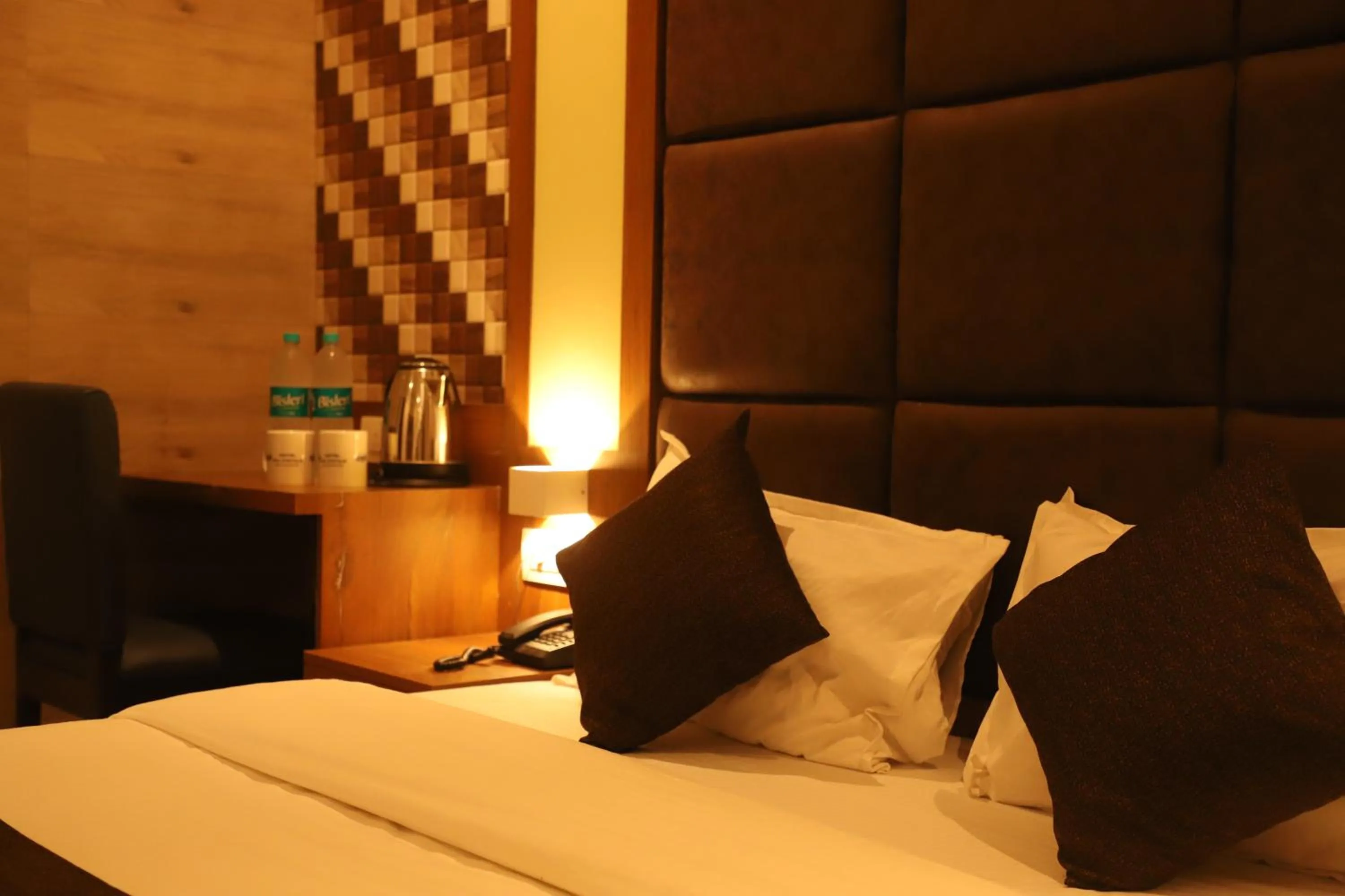 Bed in Hotel Sai Pritam