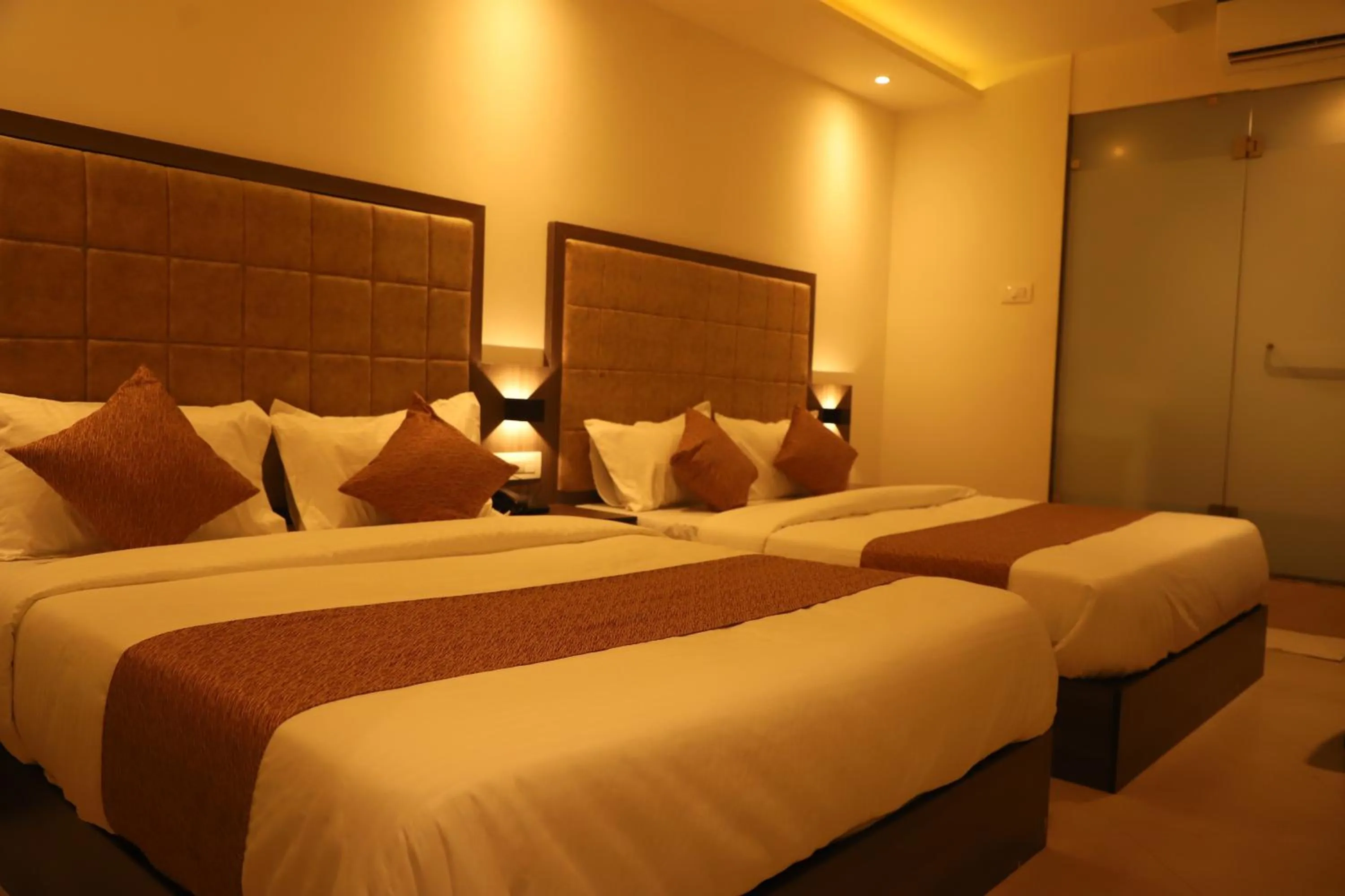 Bed in Hotel Sai Pritam