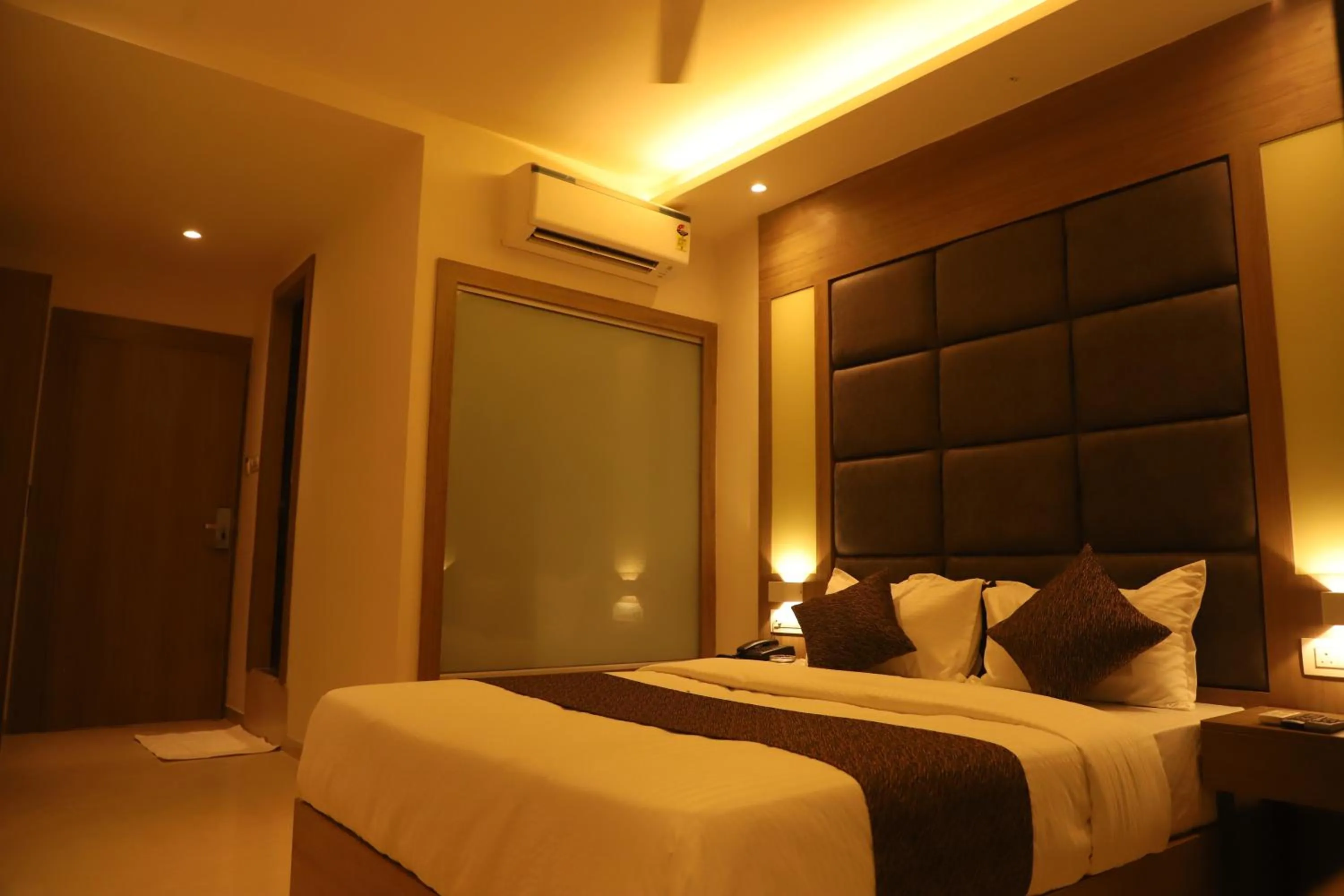 Bed in Hotel Sai Pritam