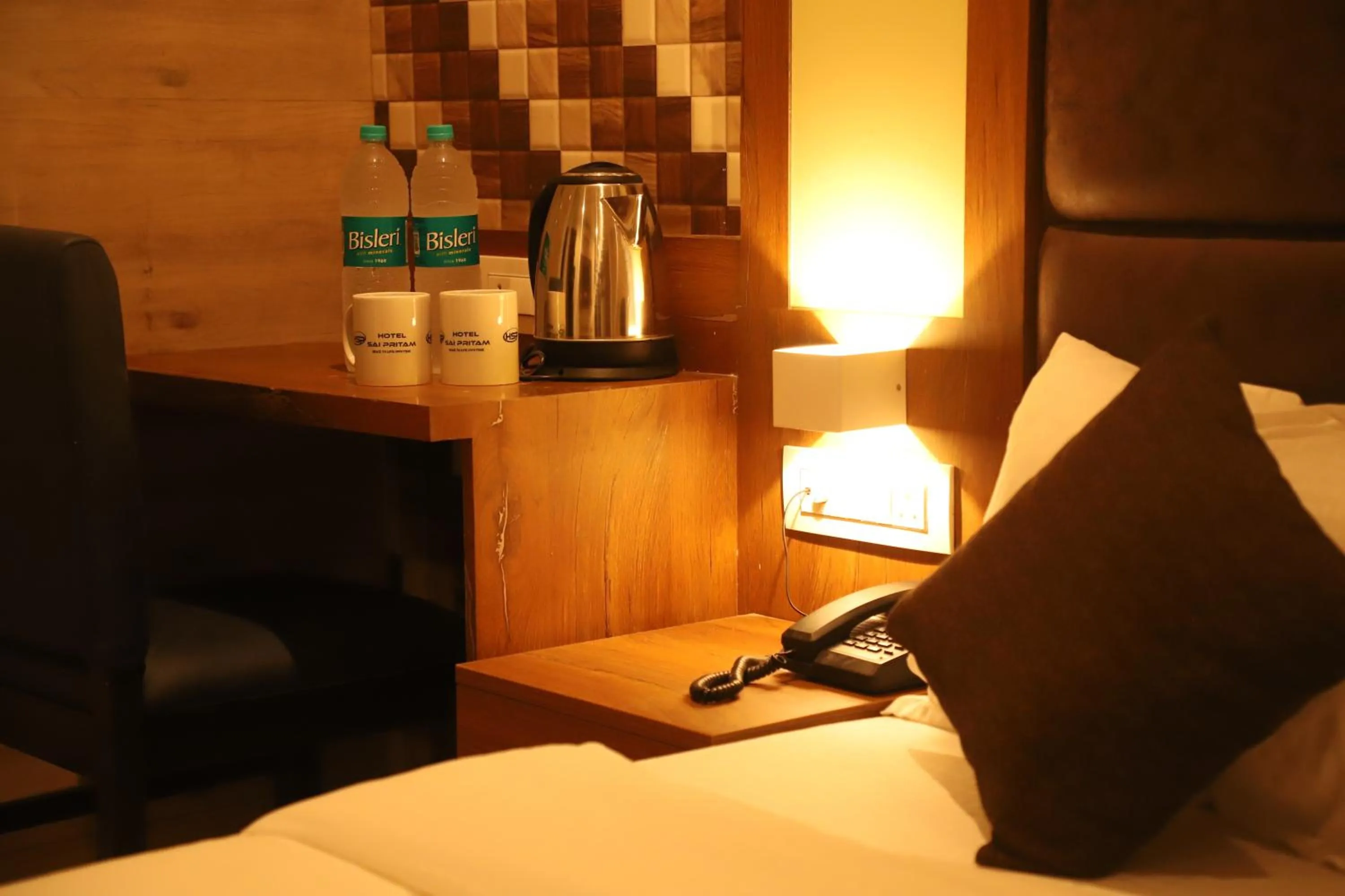 Bed in Hotel Sai Pritam