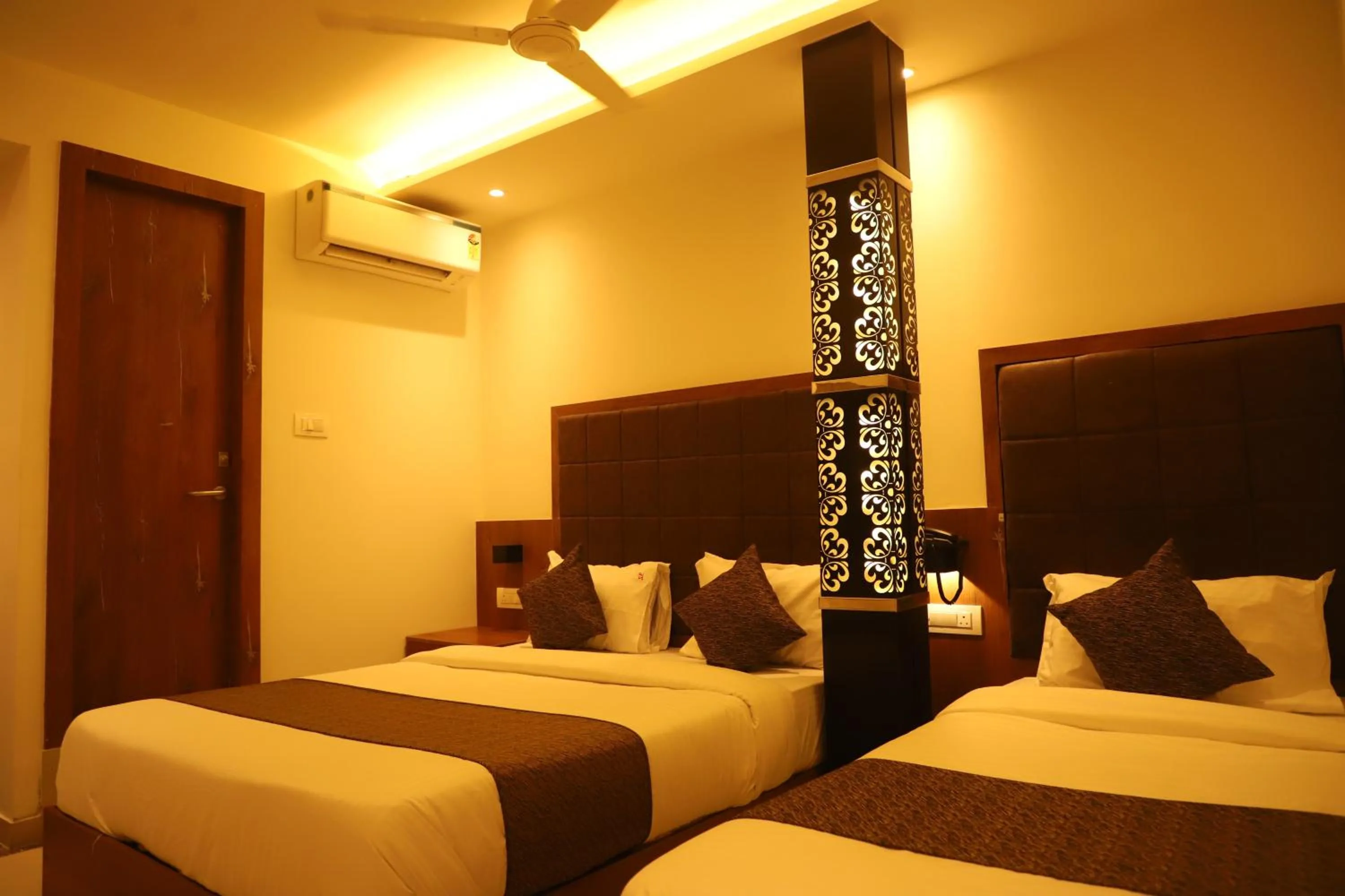Bed in Hotel Sai Pritam