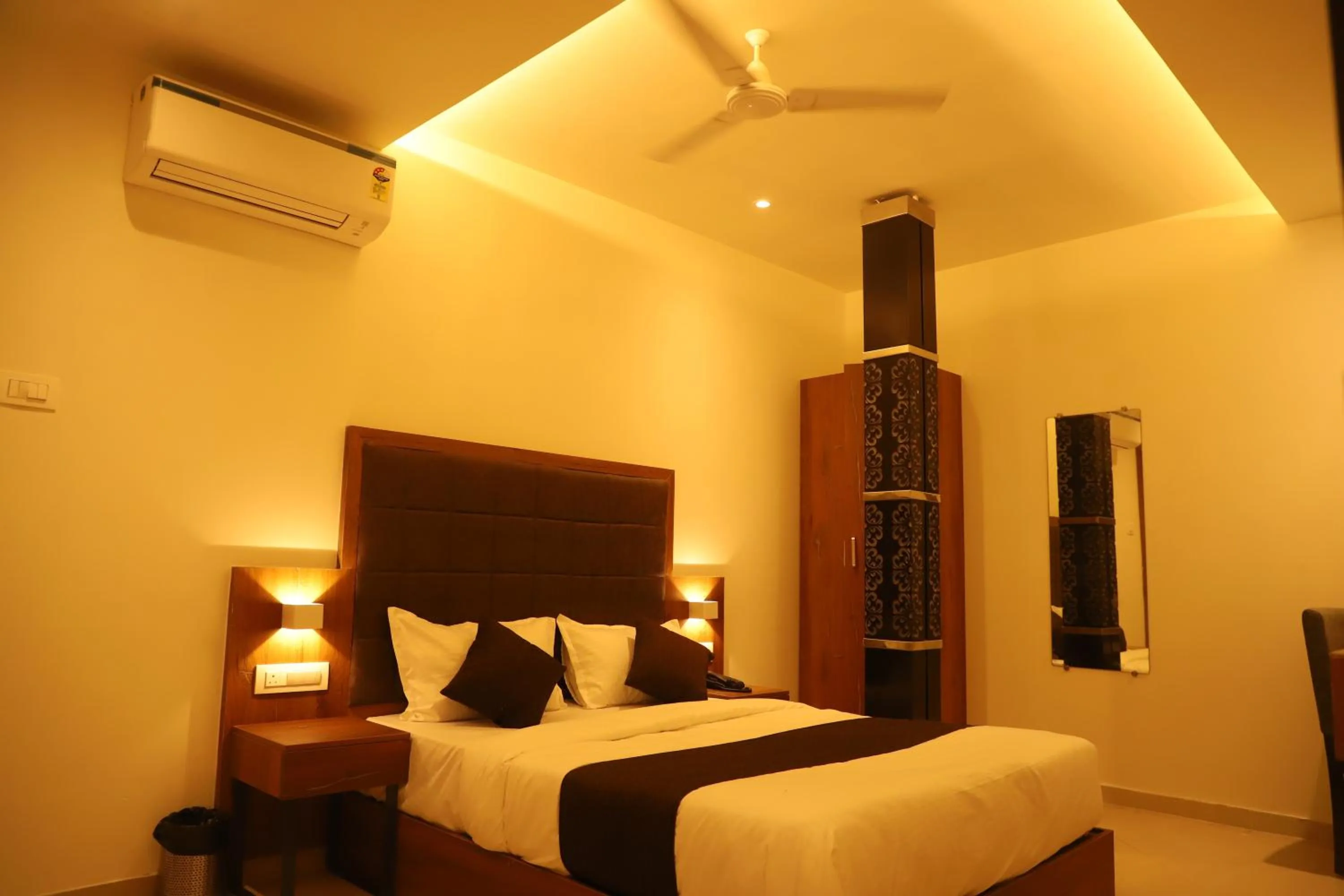 Bed in Hotel Sai Pritam