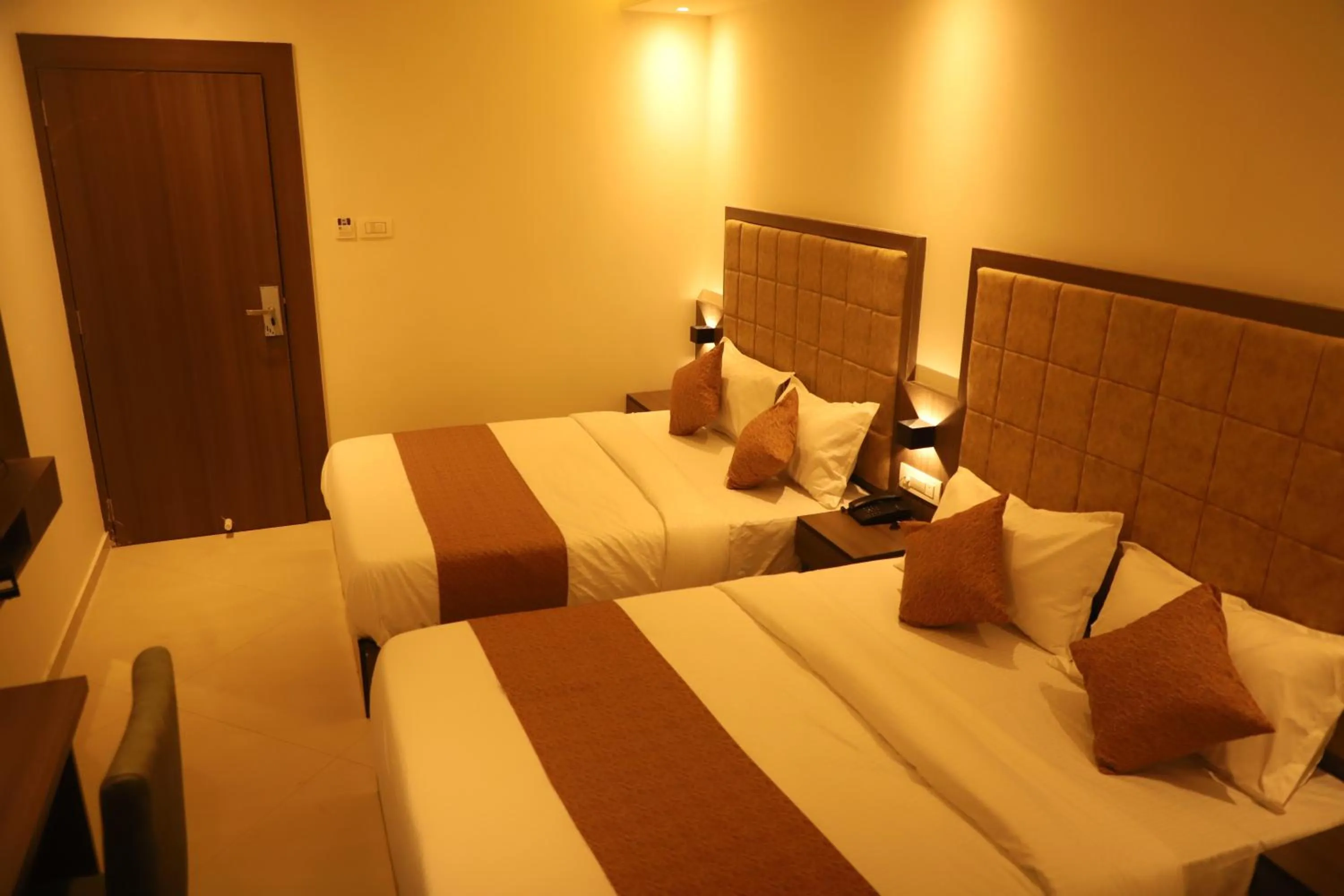 Bed in Hotel Sai Pritam