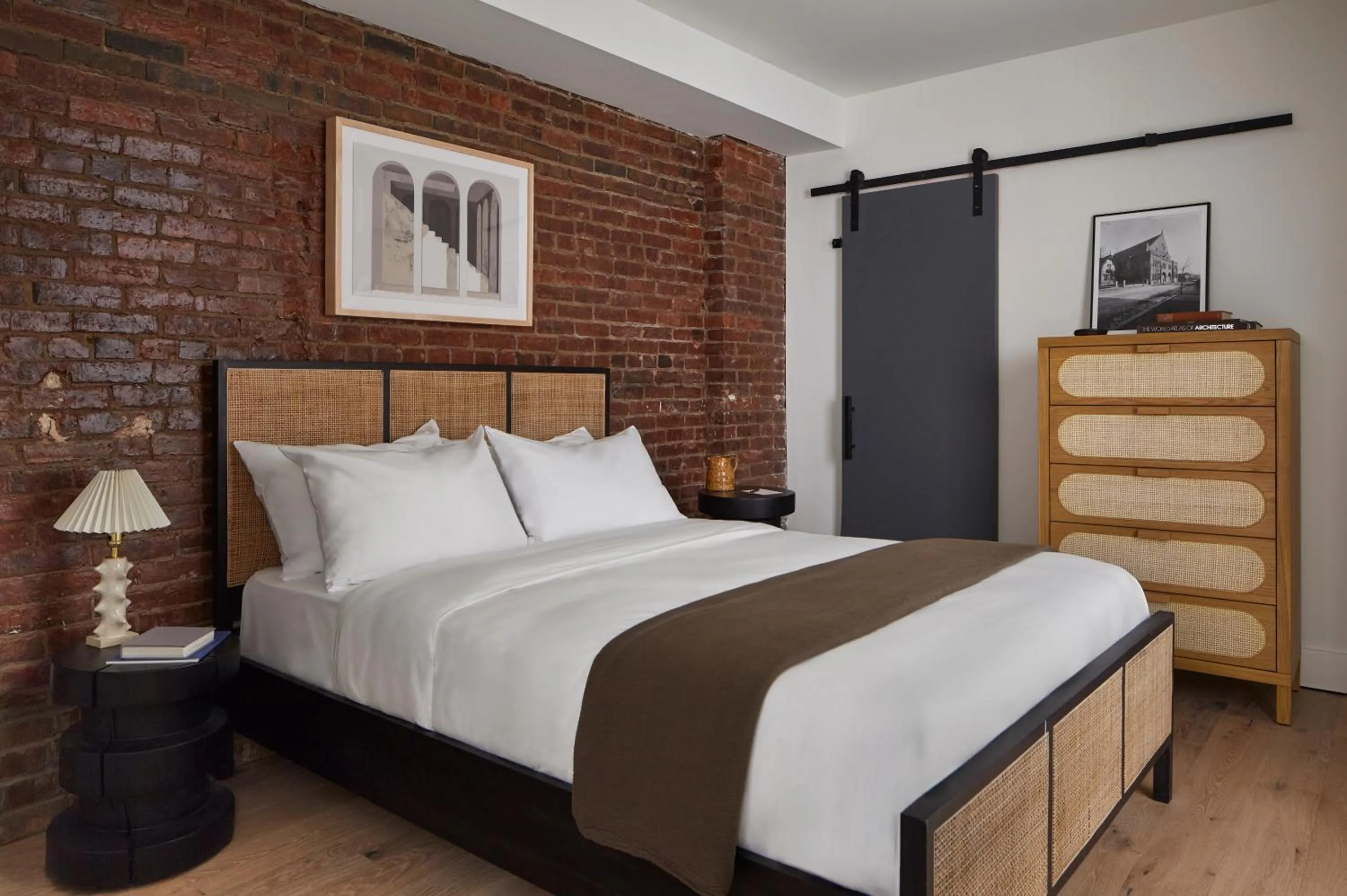 Bedroom in note by Mint House - Nashville Art District