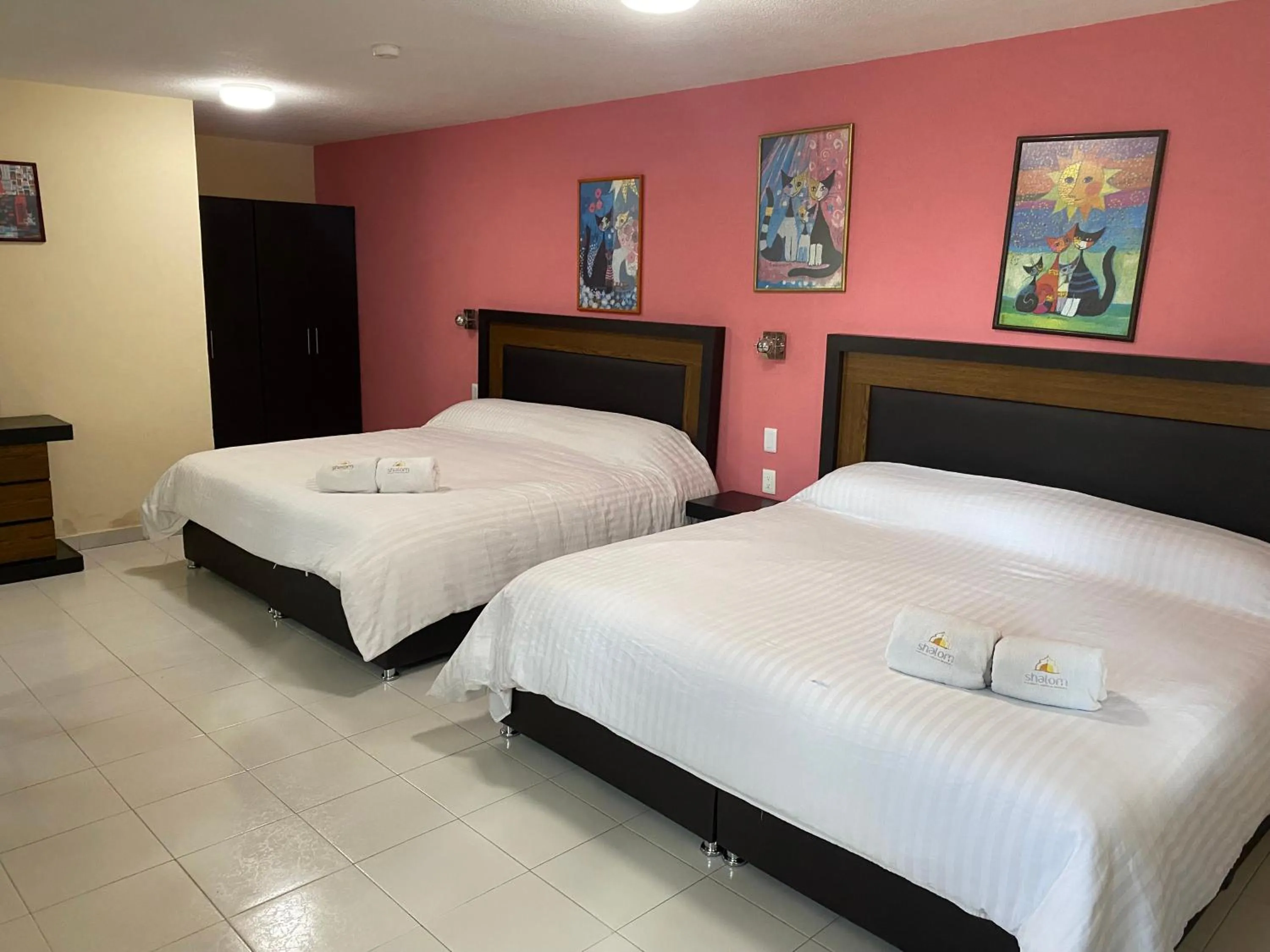 Bed in Casa Shalom Puebla