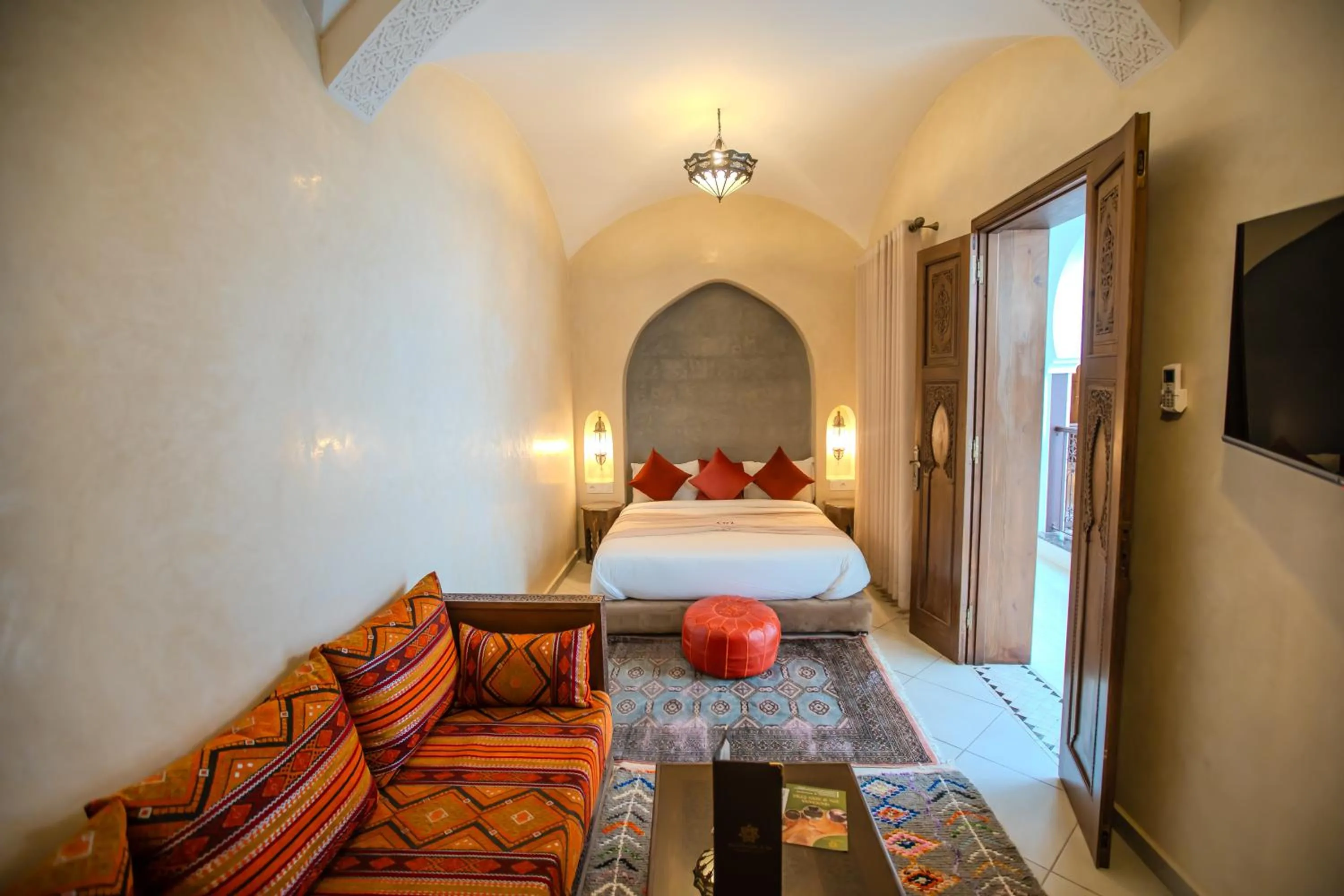 Bed in Riad Mandana & Spa