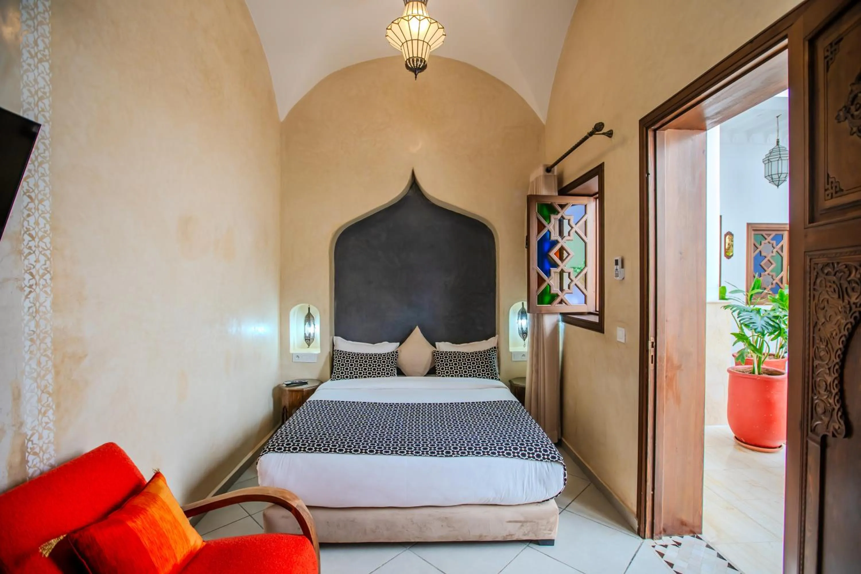 Bed in Riad Mandana & Spa