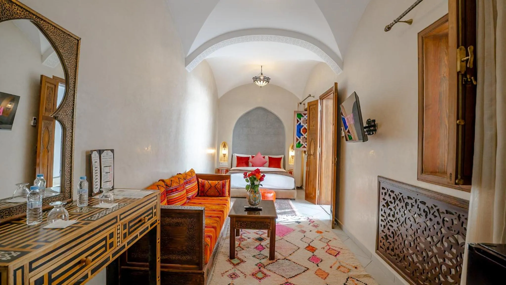 Seating area in Riad Mandana & Spa