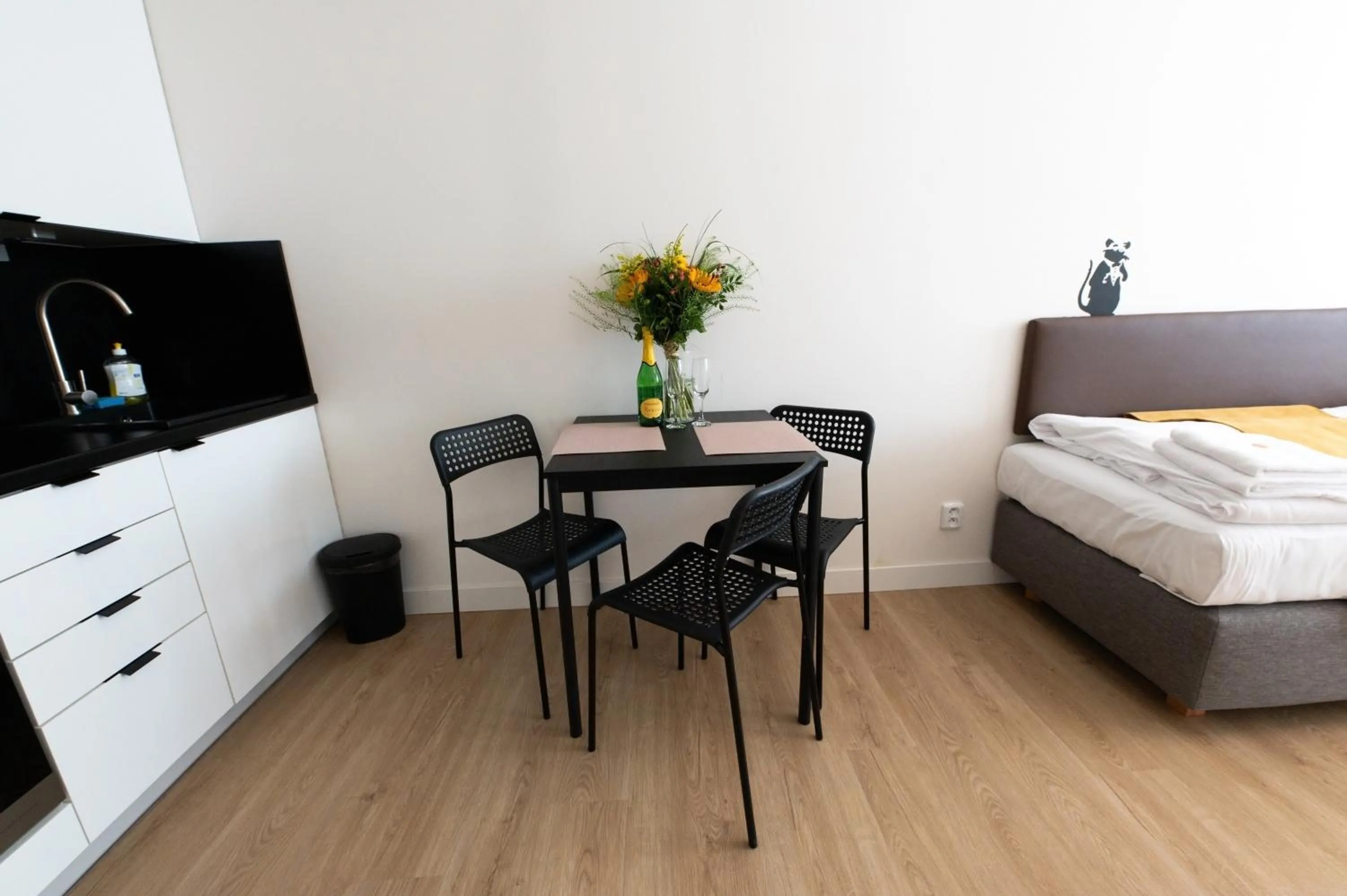 Bed in Post 120 Suites