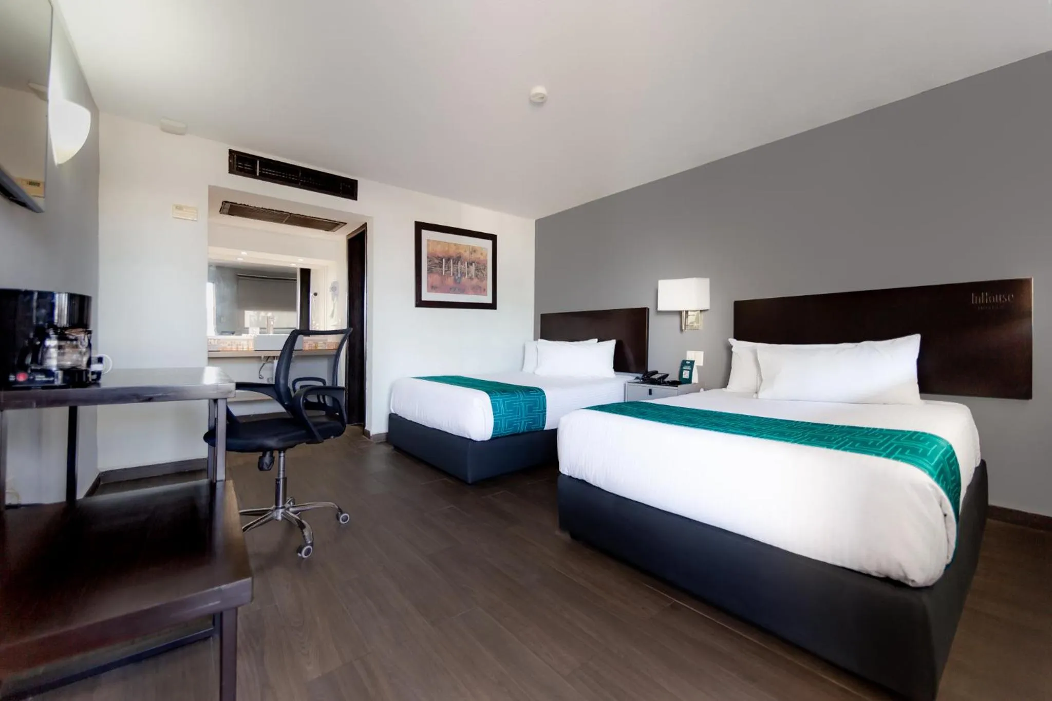 Bathroom, Bed in InHouse Hotel Obregón