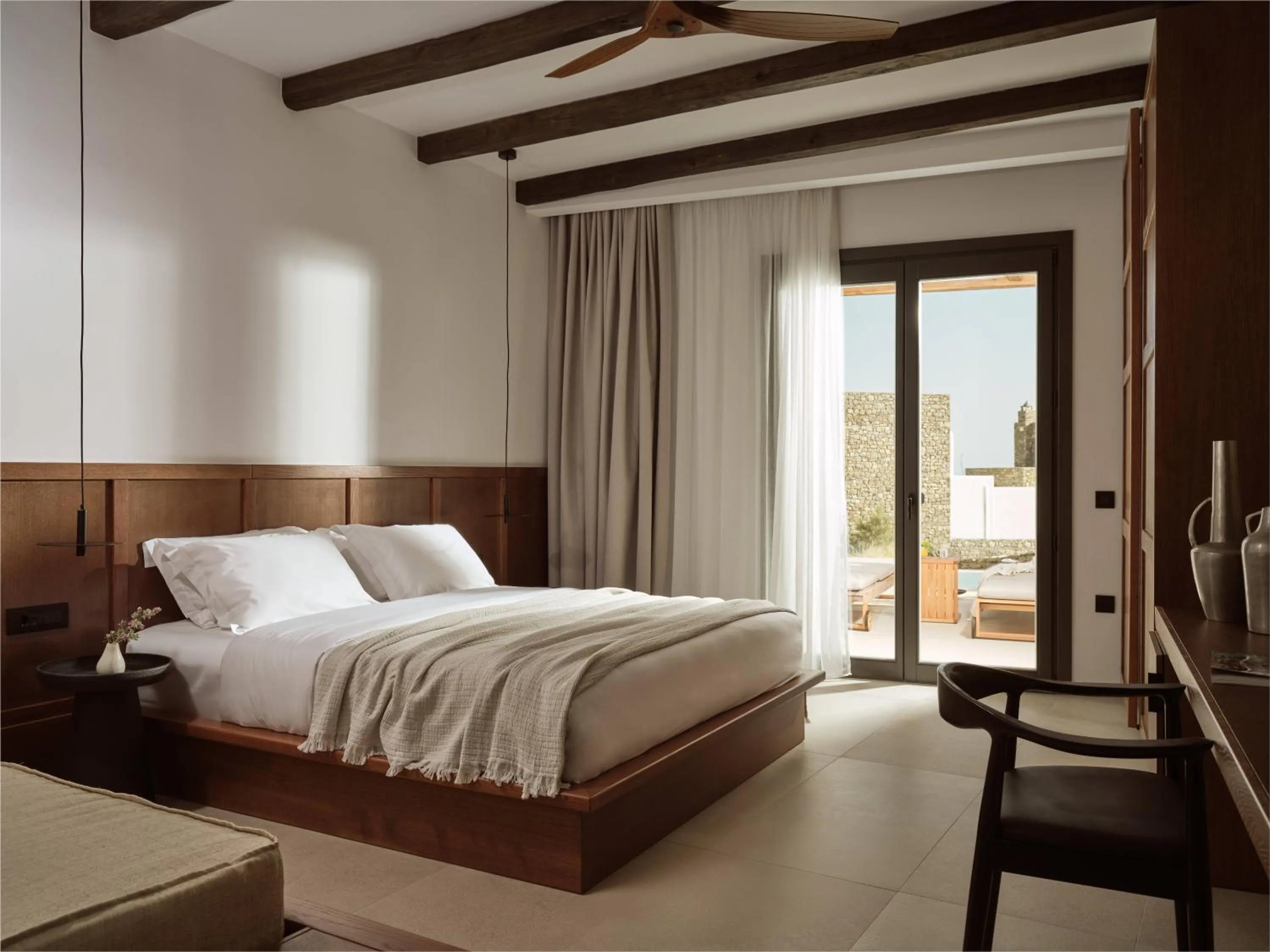 Photo of the whole room, Bed in Anemelia Hotel Mykonos