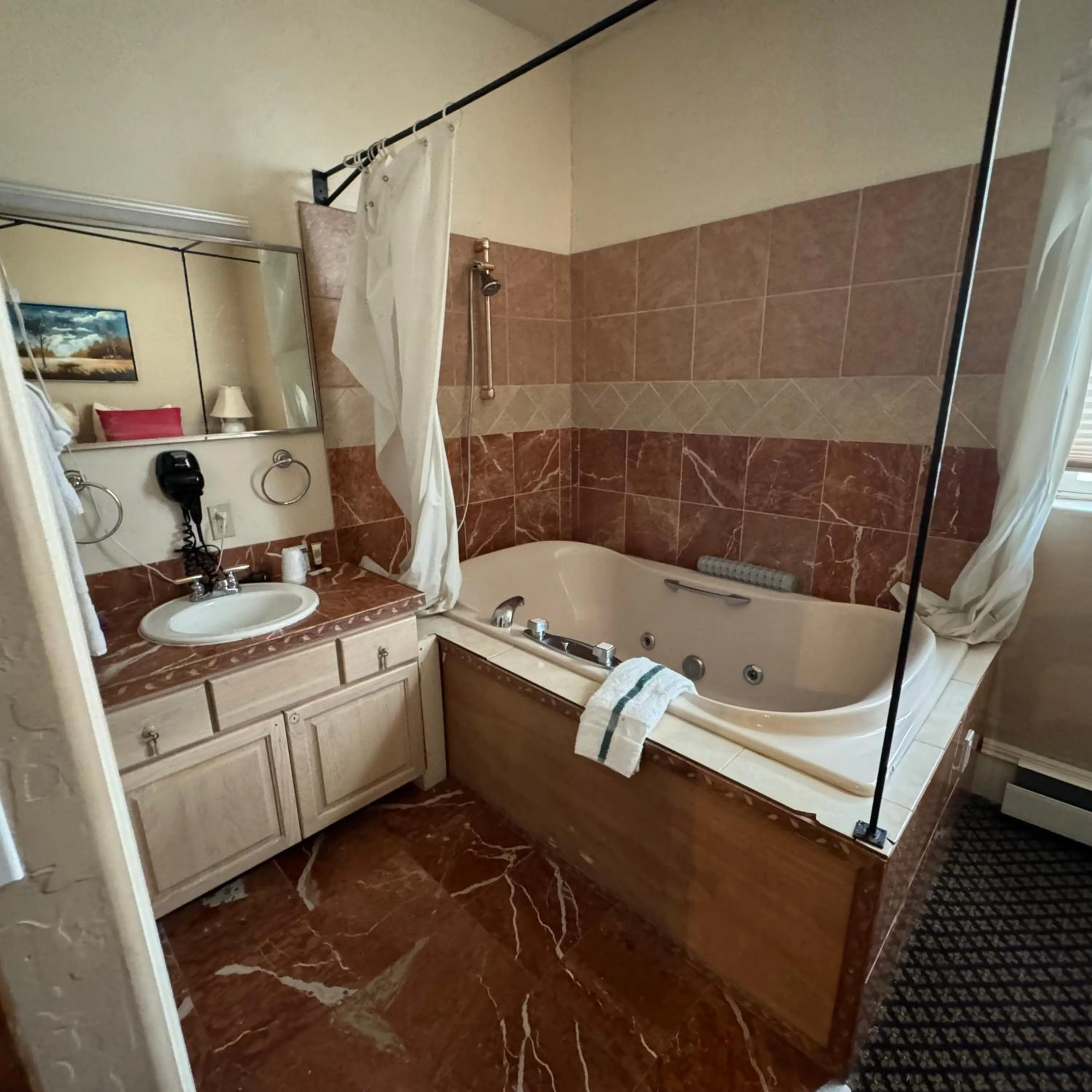 Shower in Steam Train Hotel