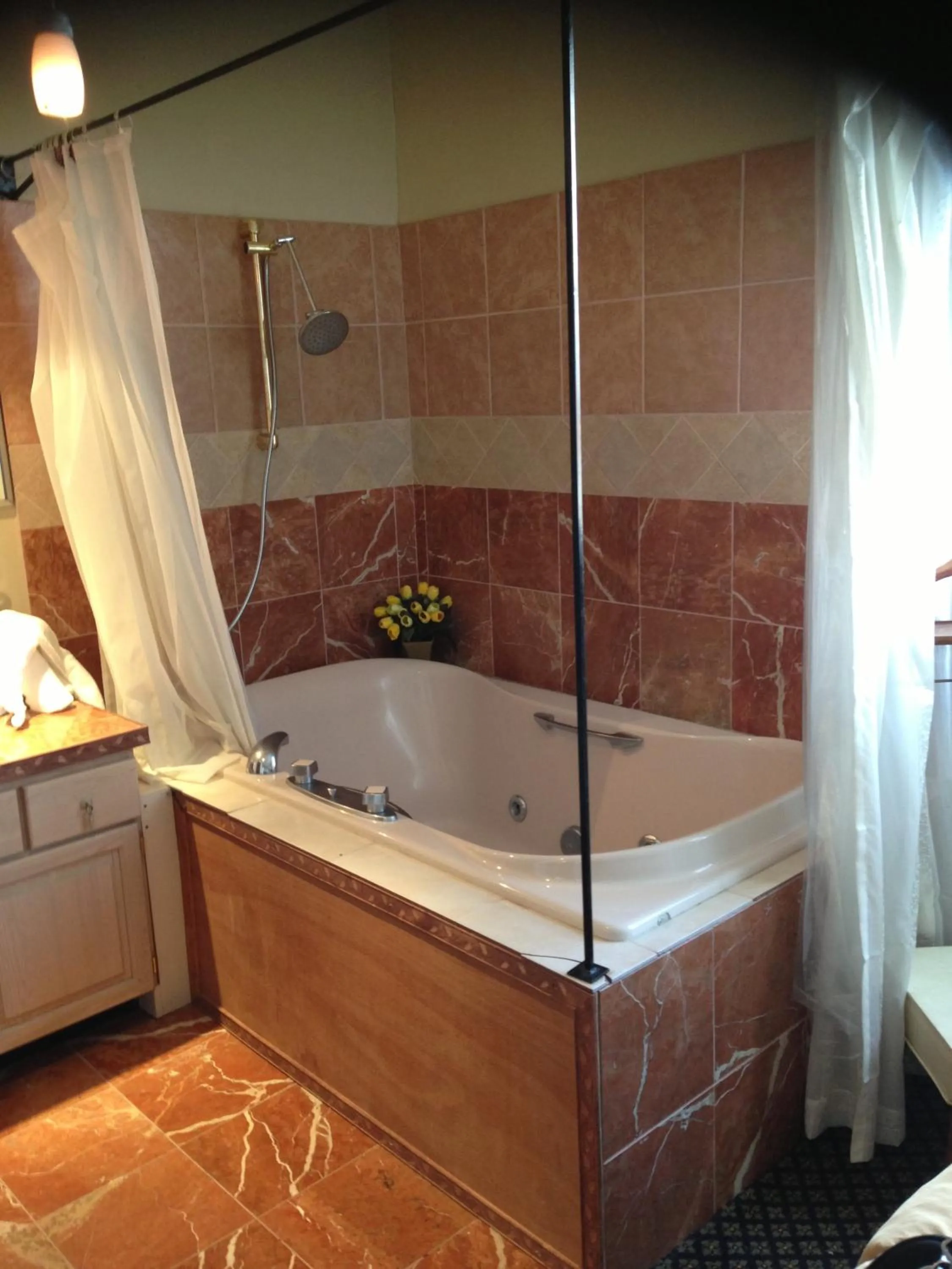 Shower in Steam Train Hotel