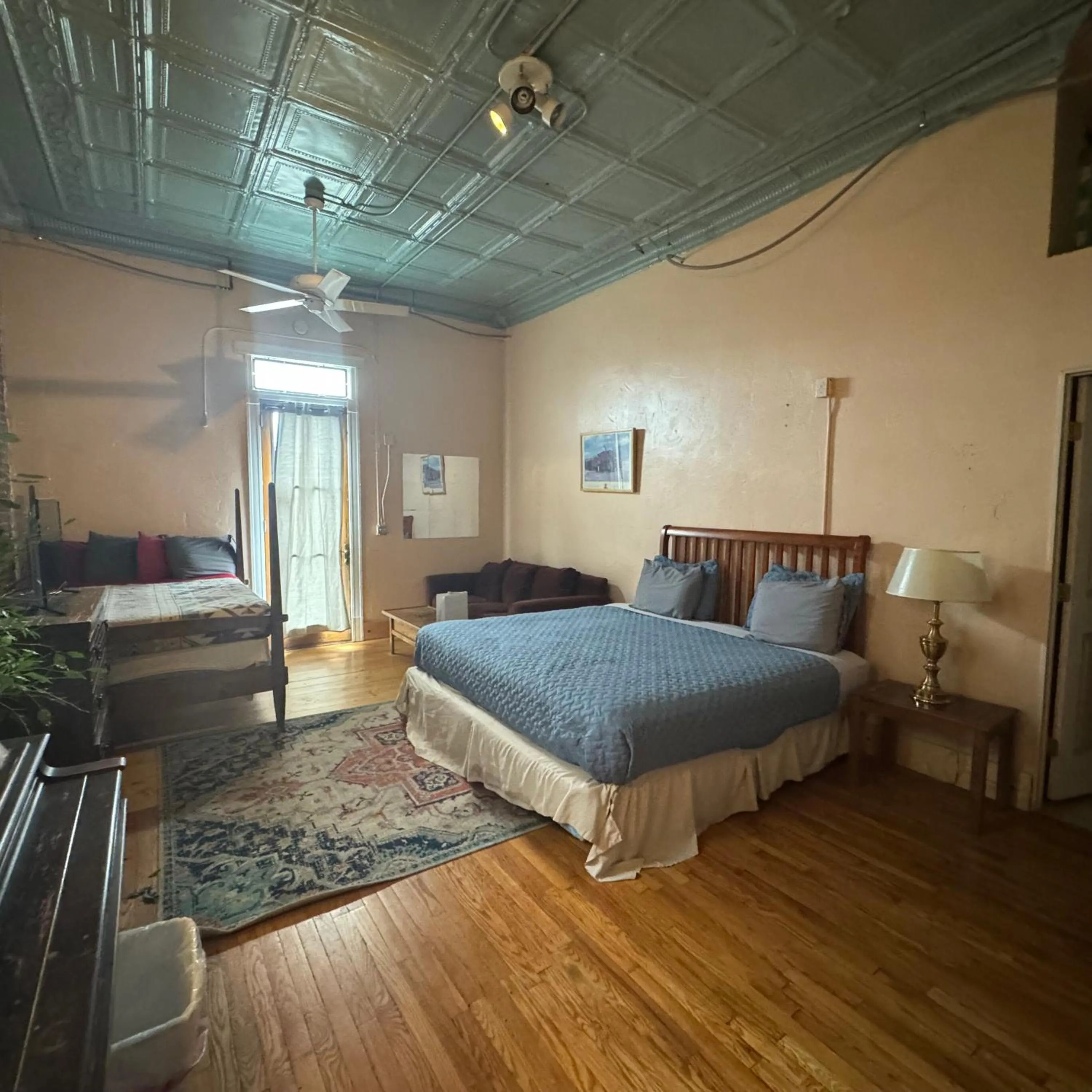 Bed in Steam Train Hotel