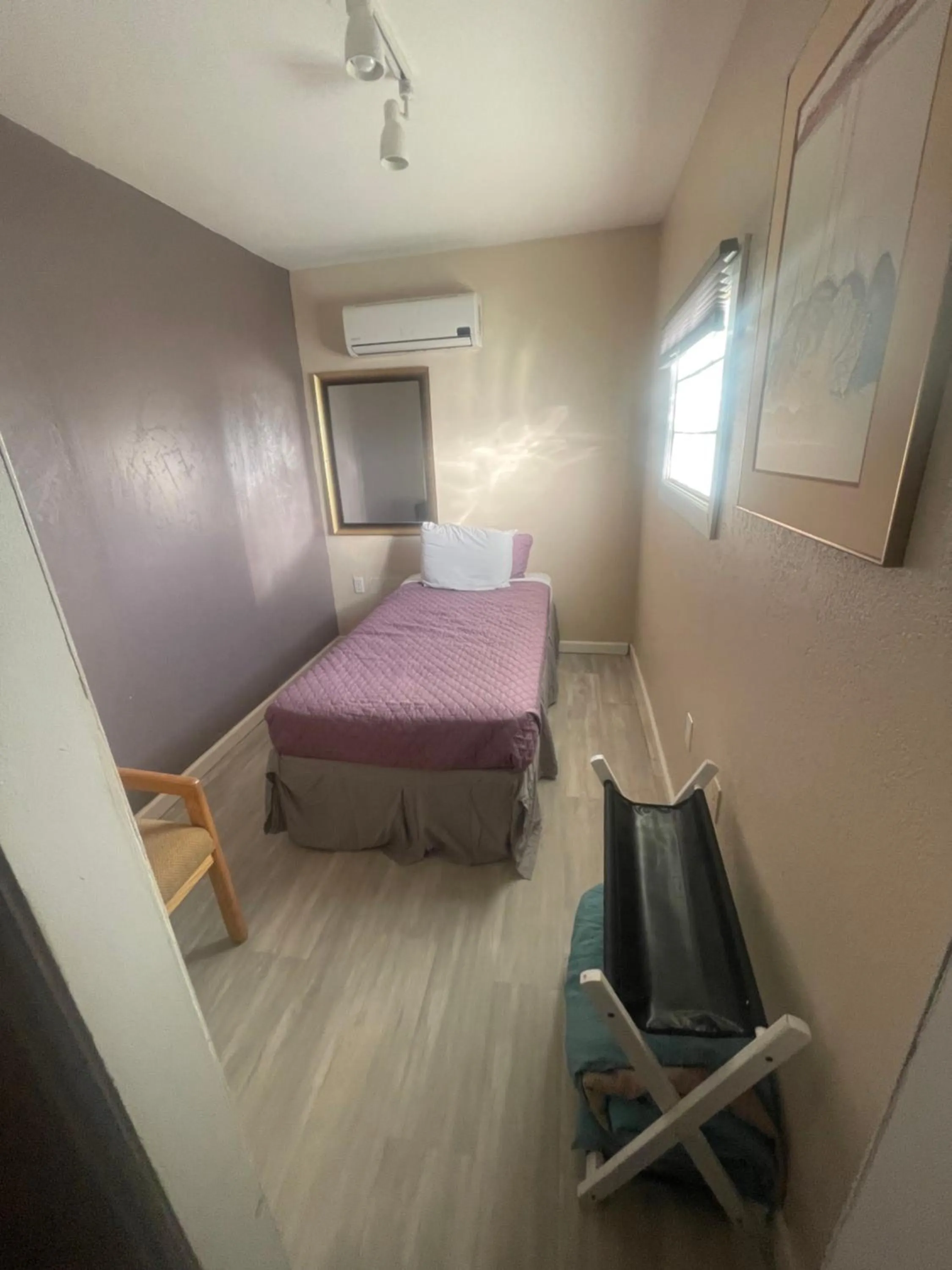 Bed in Steam Train Hotel