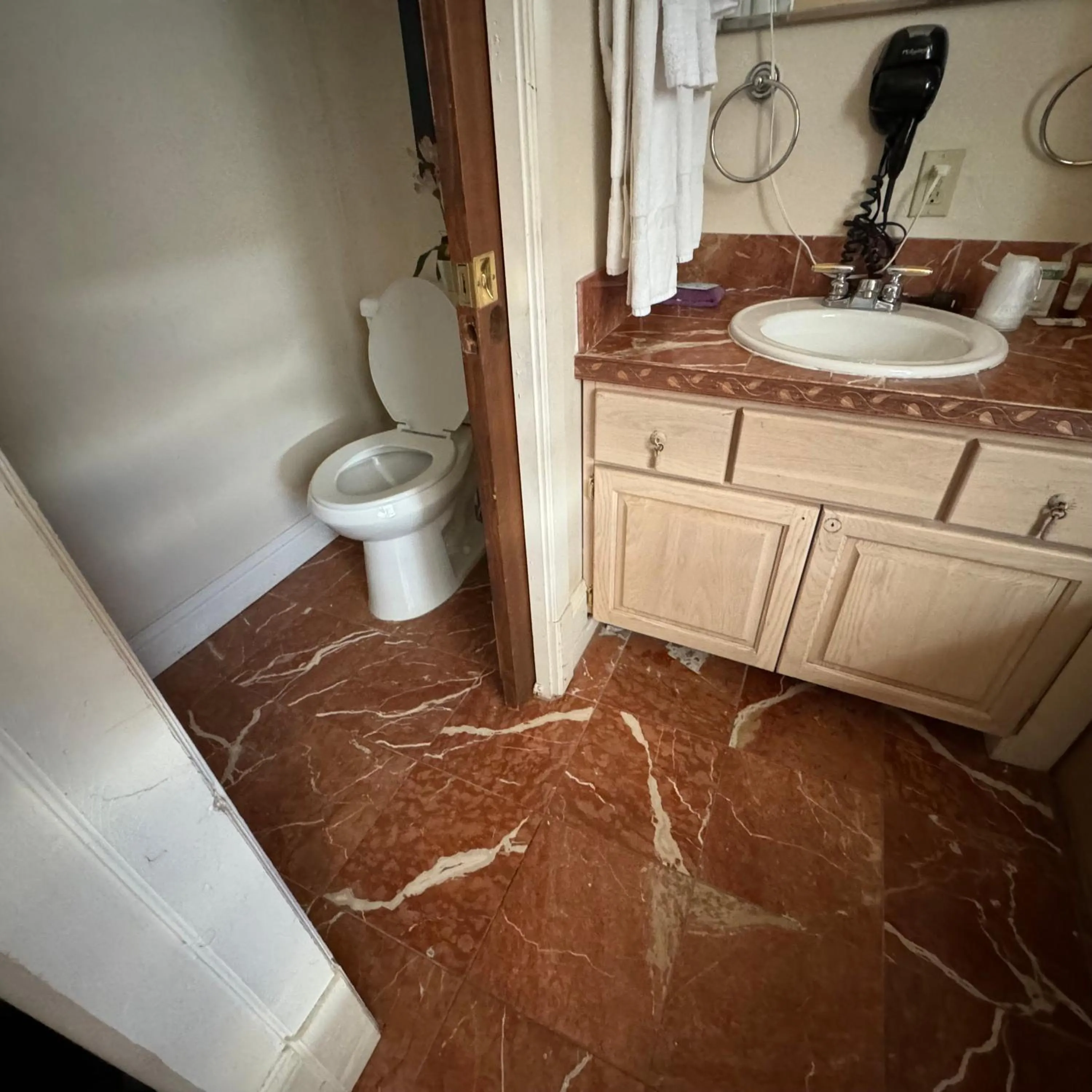 Toilet in Steam Train Hotel