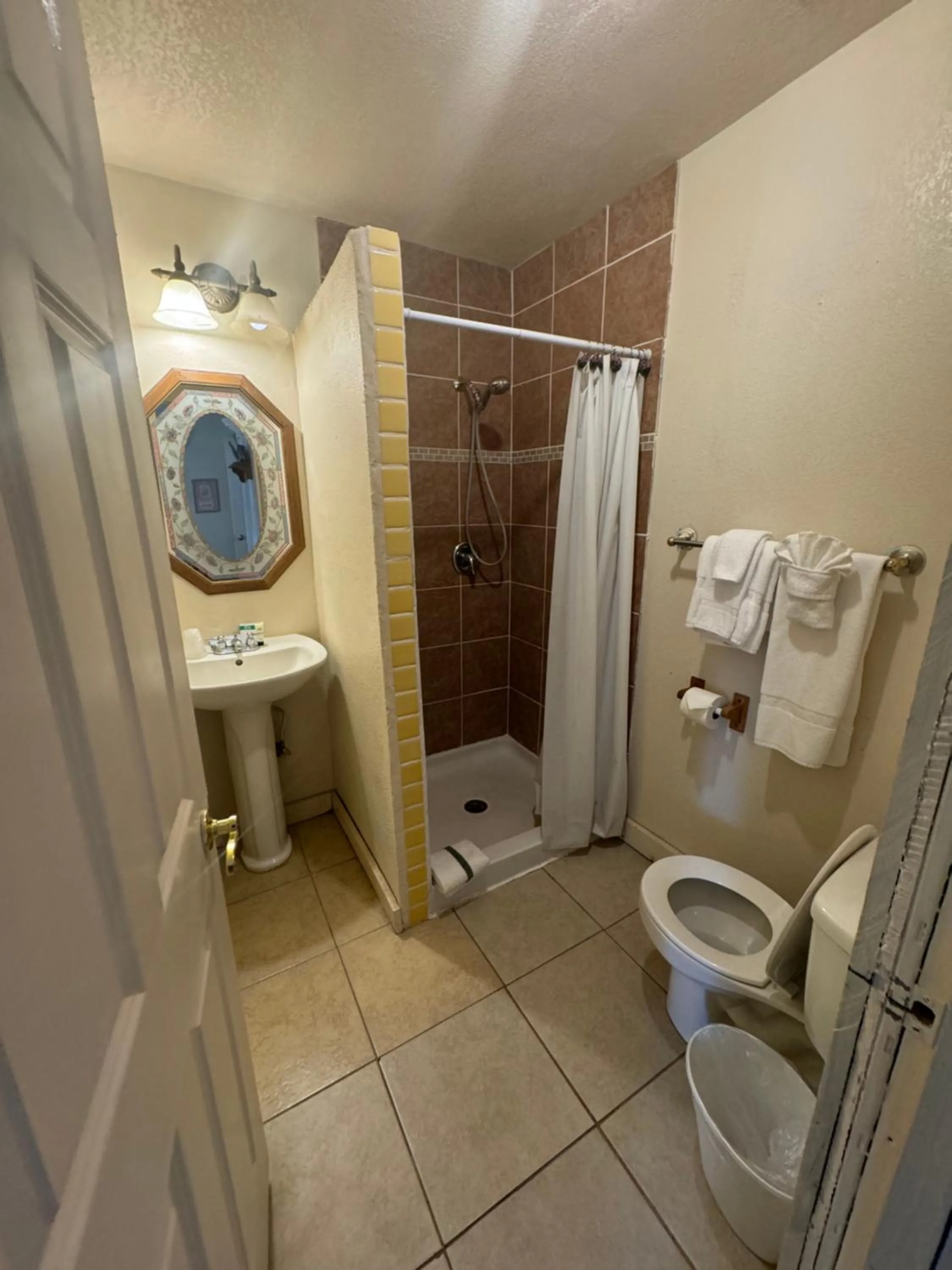 Shower in Steam Train Hotel