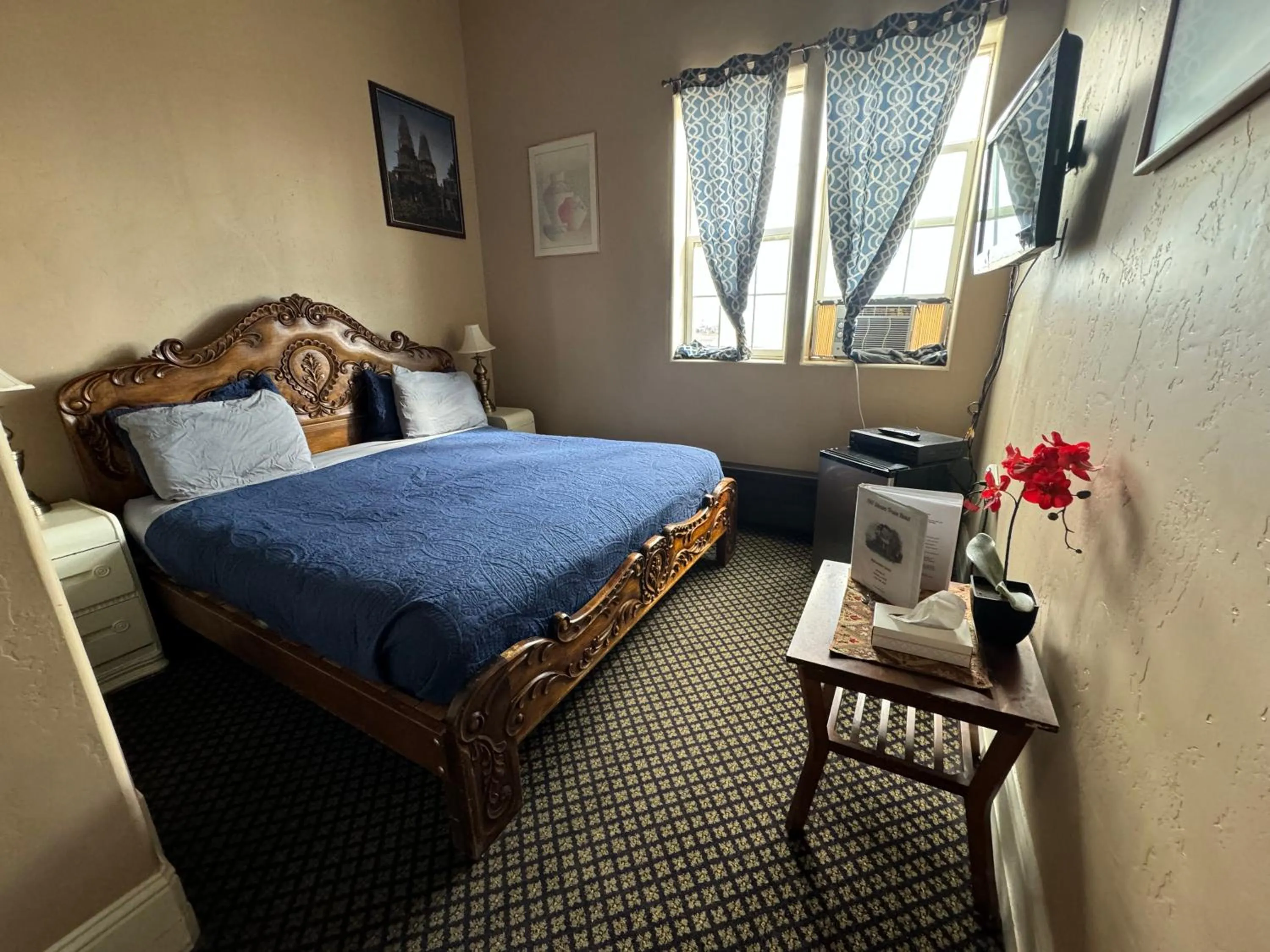 Bed in Steam Train Hotel