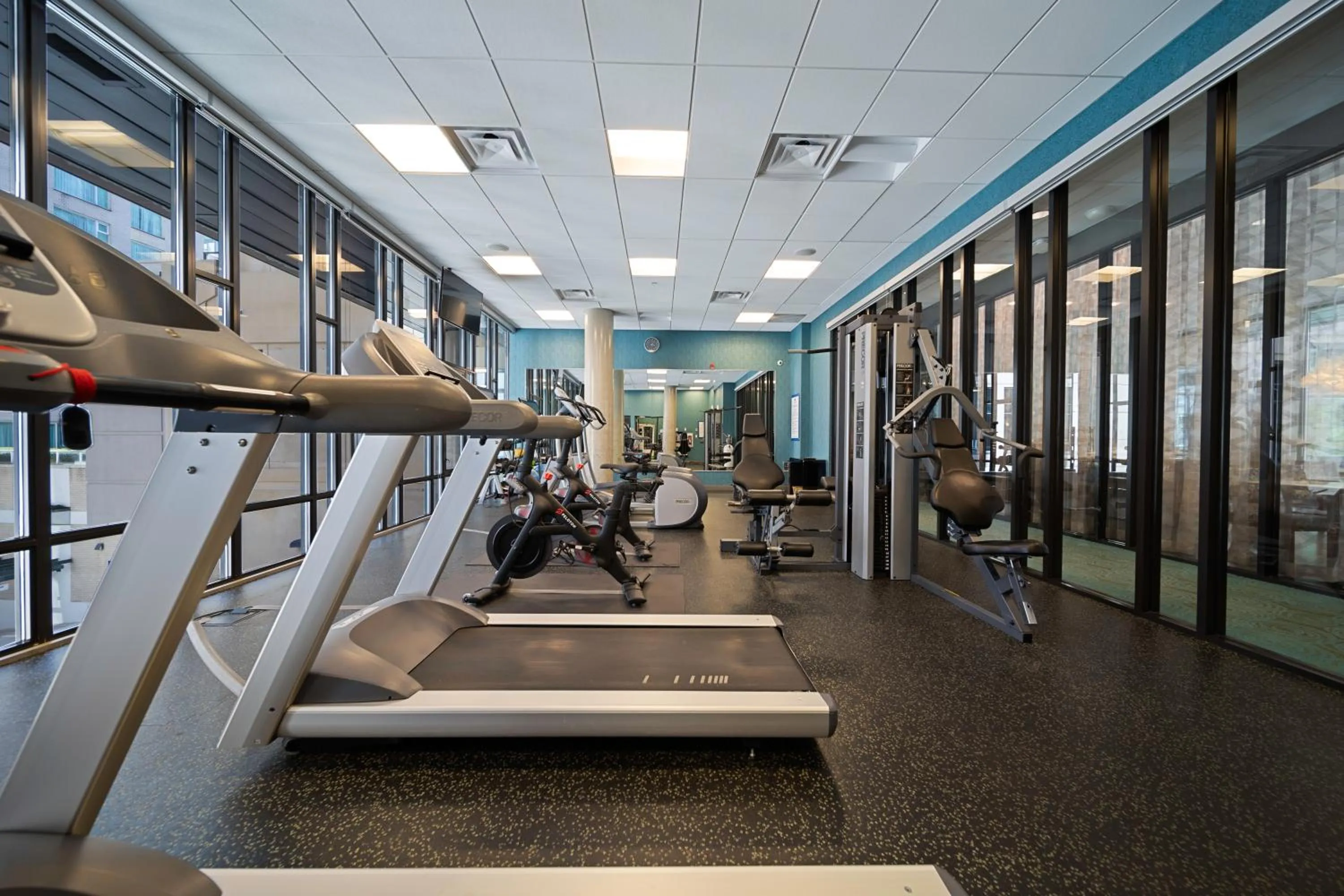 Fitness centre/facilities in Hotel BLU