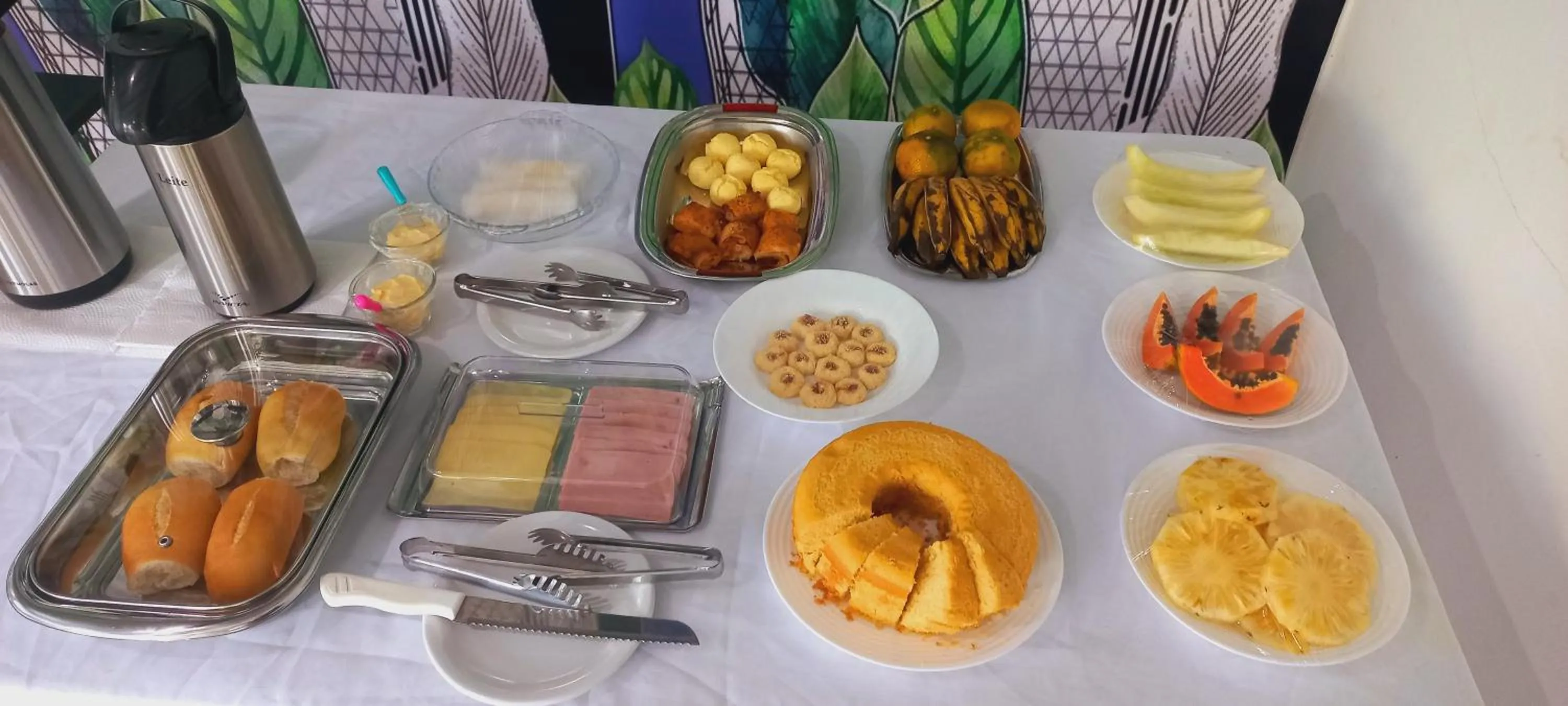 Food and drinks in Pousada Angatu alter