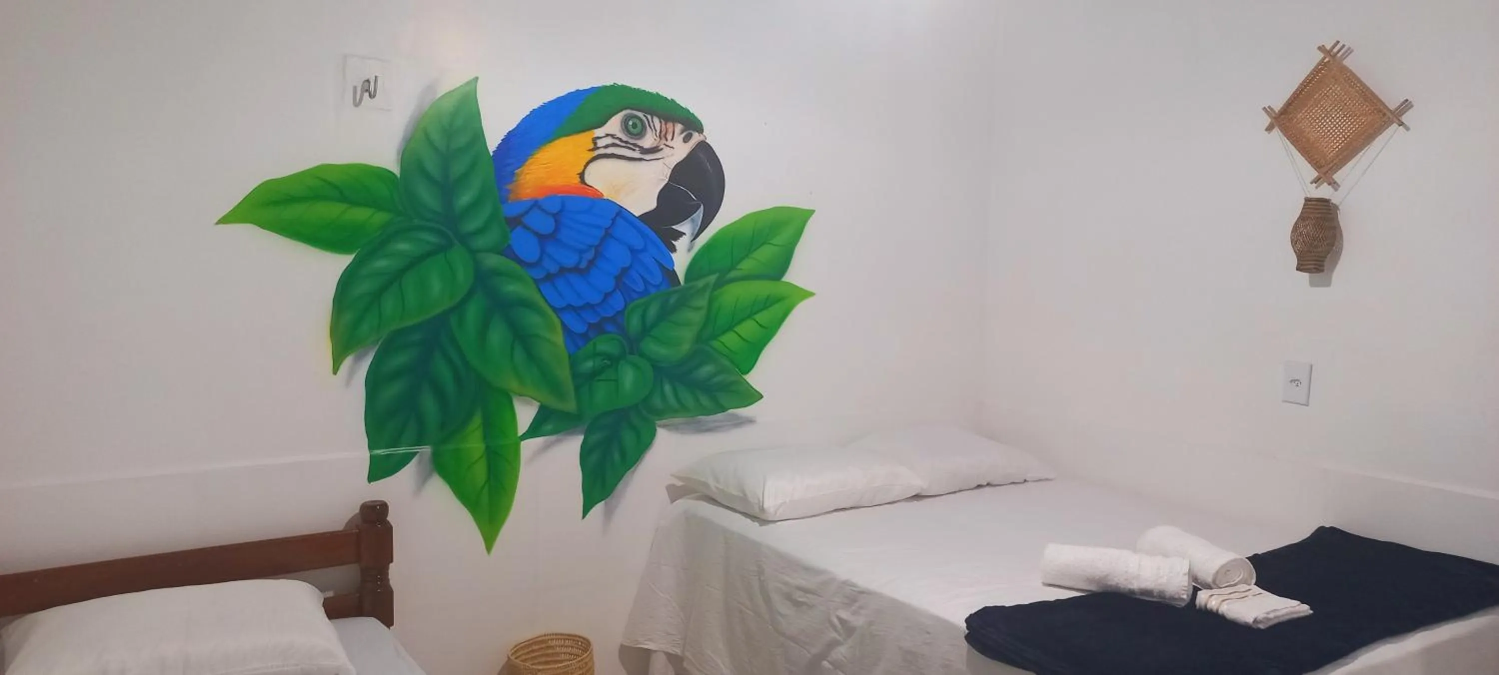 Bed in Pousada Angatu alter