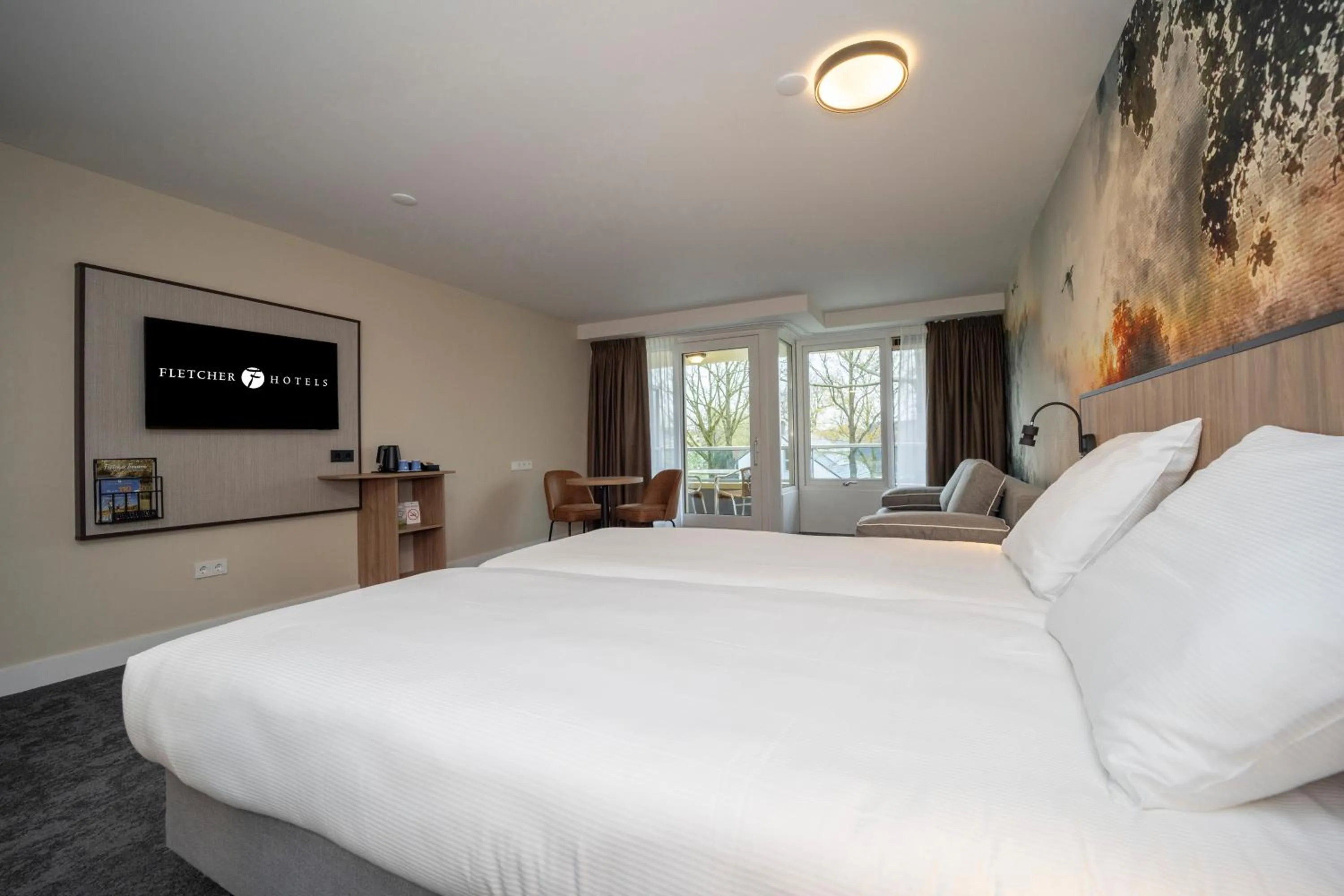 Photo of the whole room, Bed in Fletcher Hotel-Restaurant Langewold