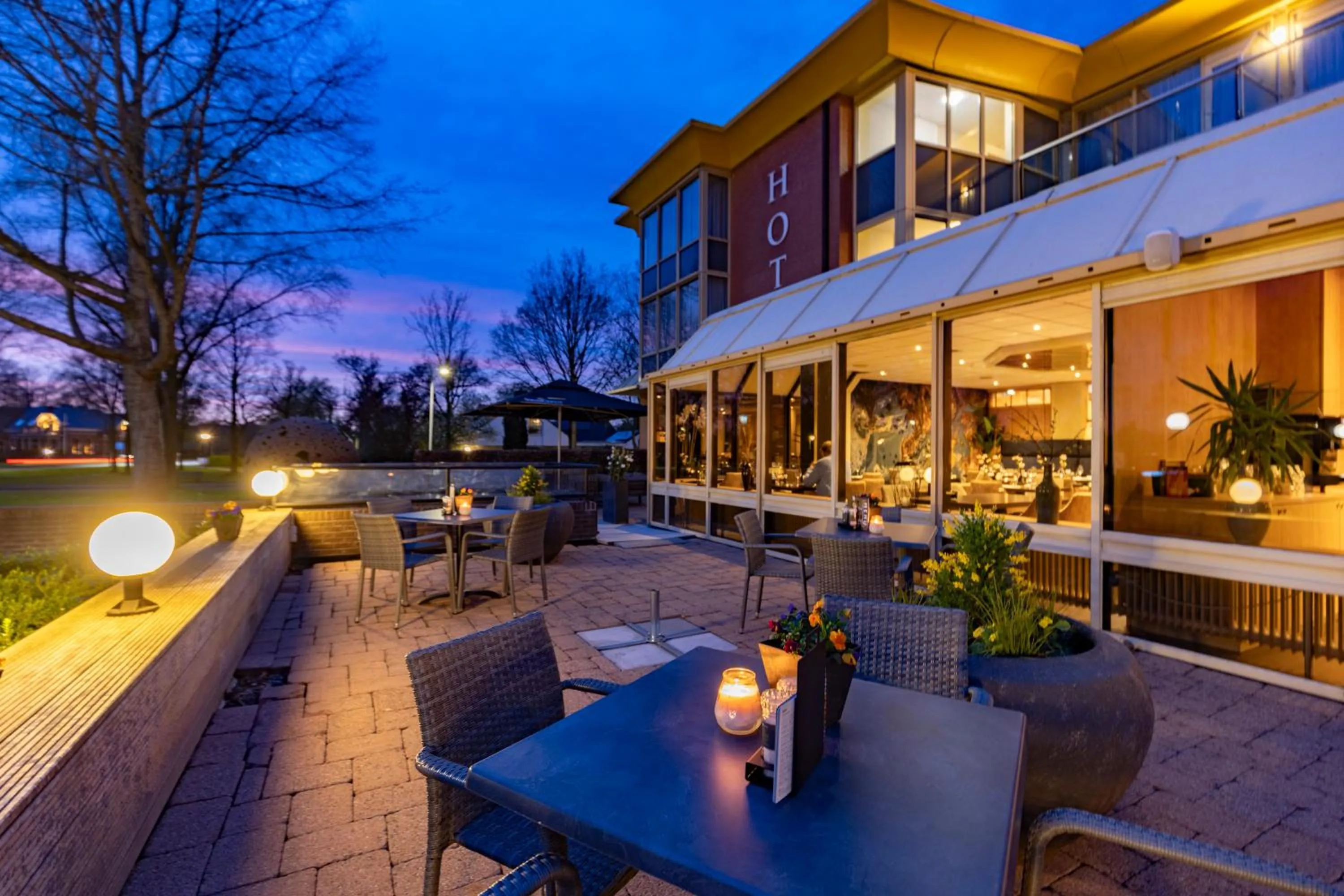 Balcony/Terrace in Fletcher Hotel-Restaurant Langewold