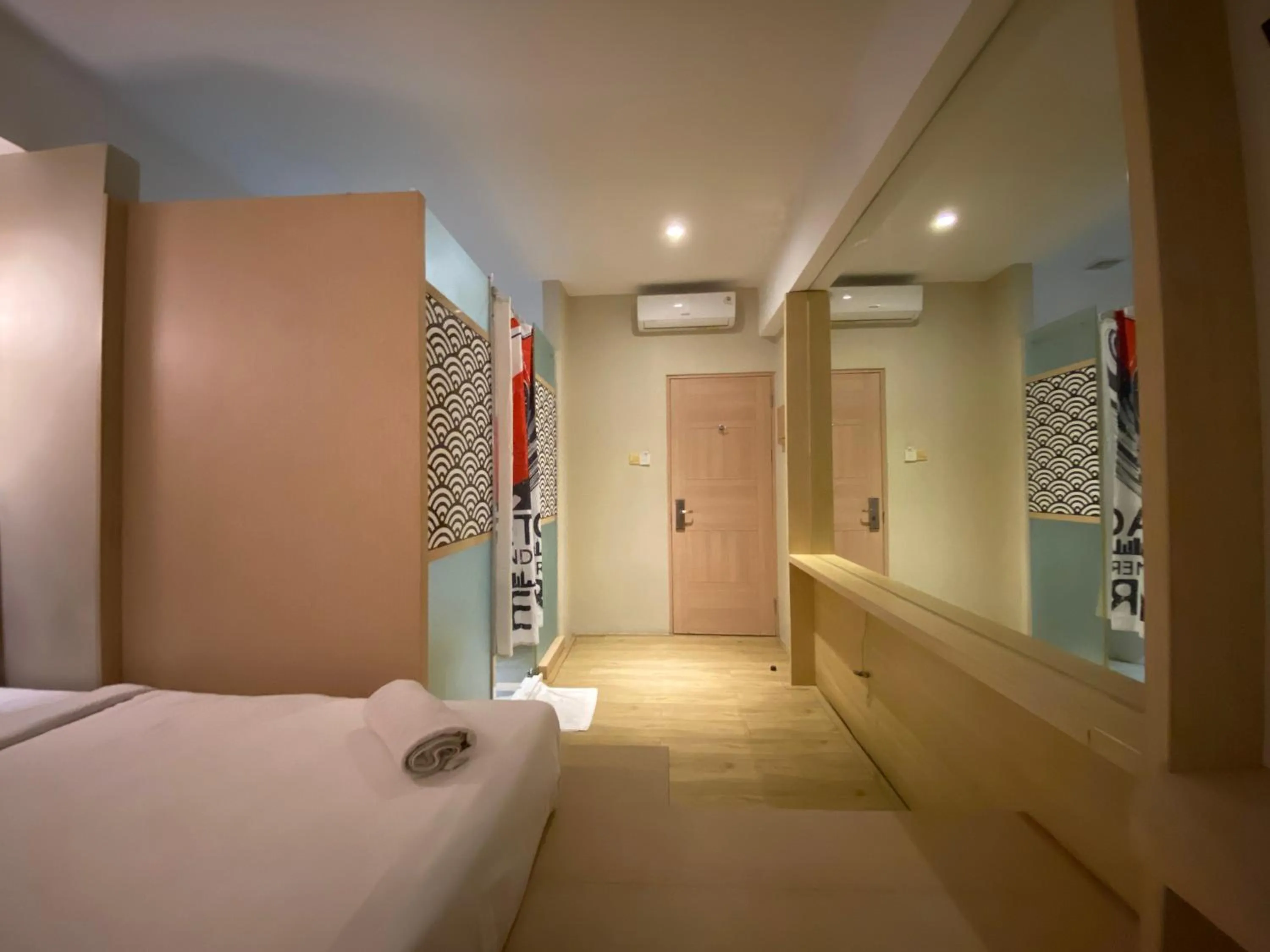 Bed in Kimono Spa Hotel