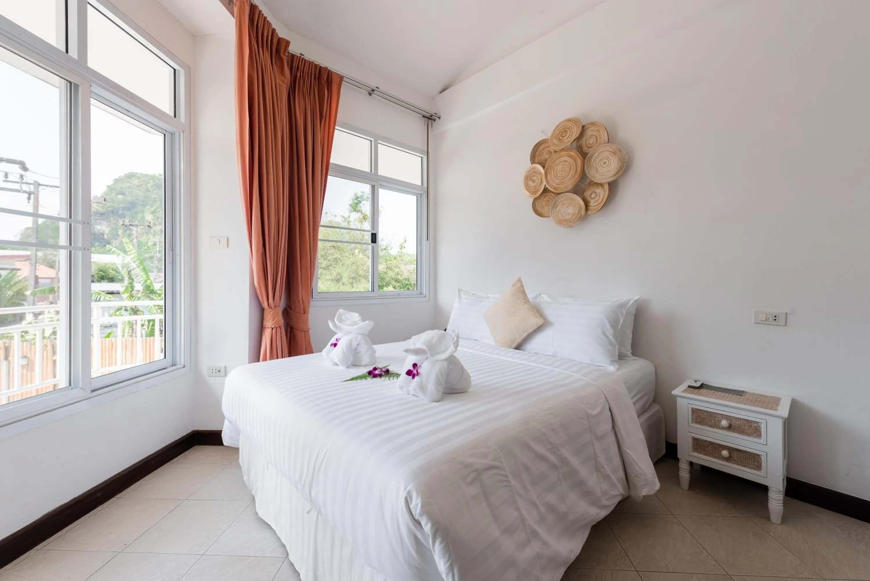 Bedroom, Bed in Twin Villas Ao Nang