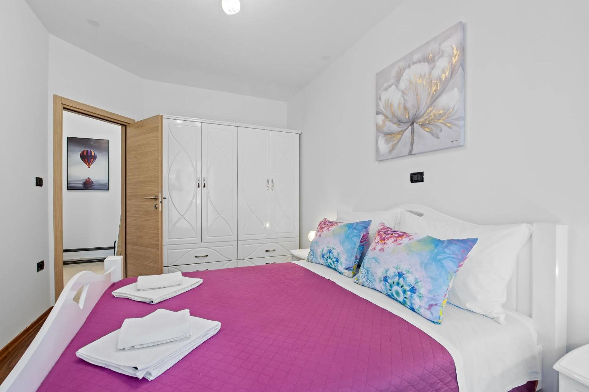 Bed in Feniks Fažana apartman