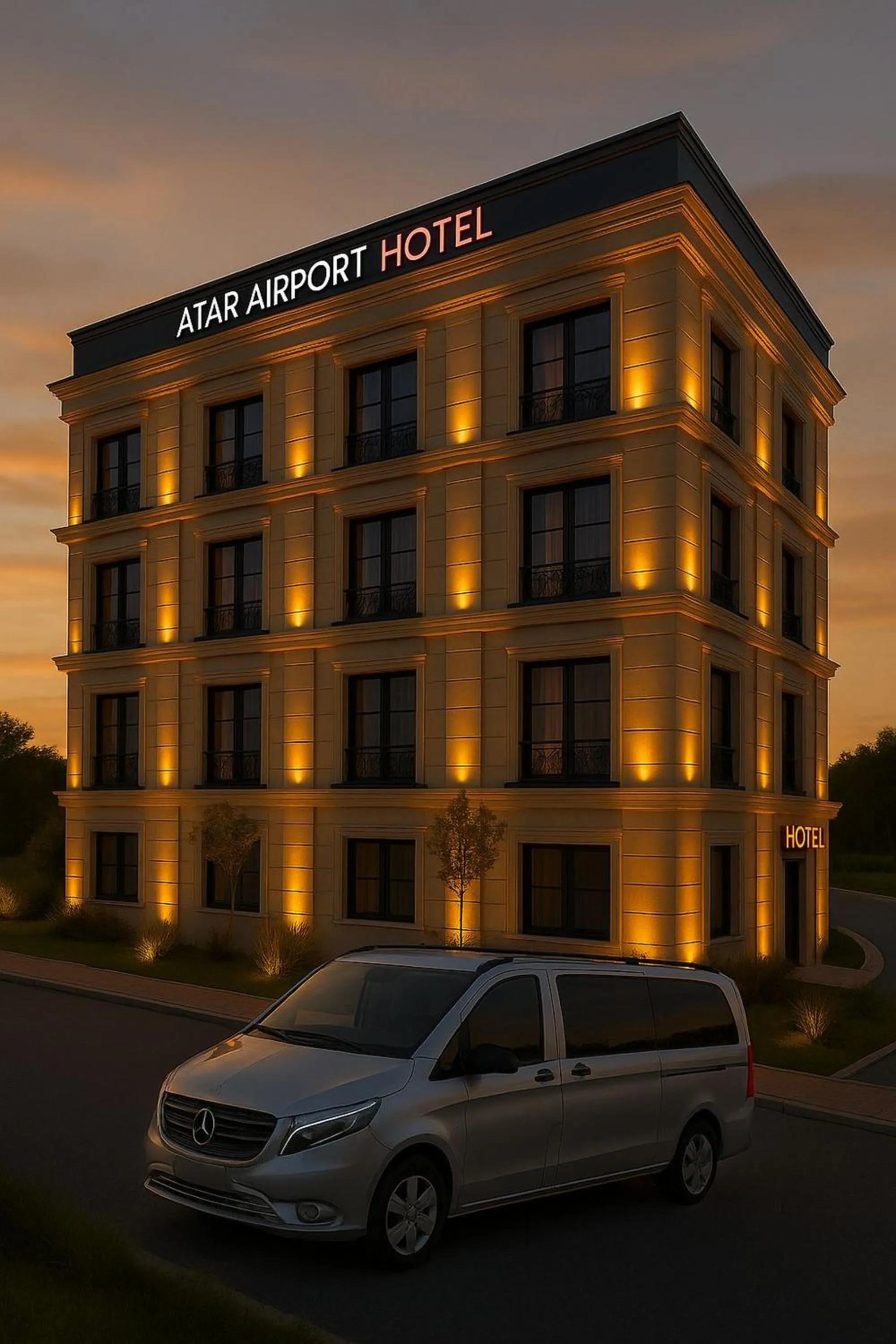 Property building in Atar Airport Hotel - Restaurant & Spa Wellness