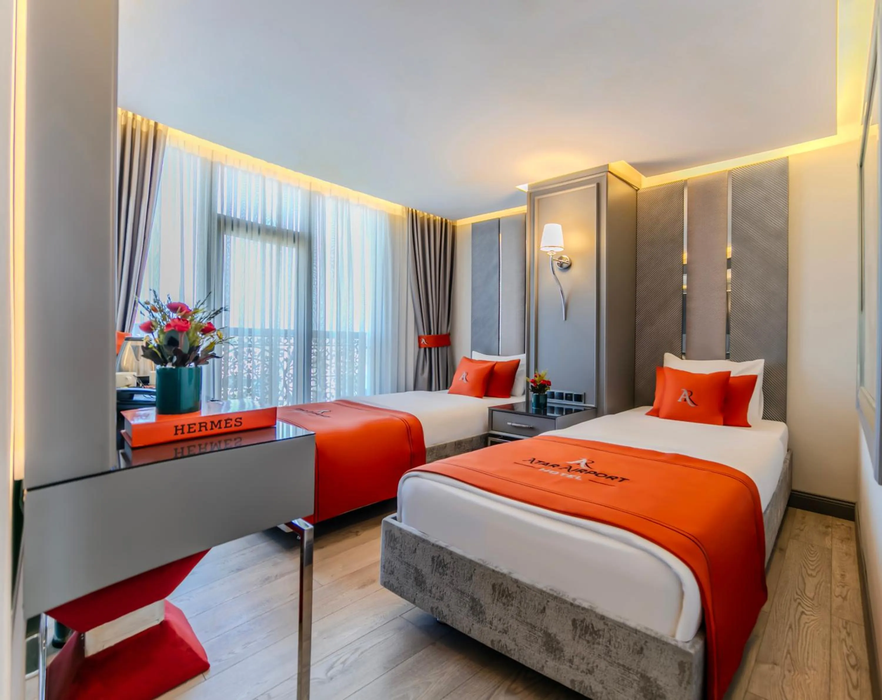 Photo of the whole room, Bed in Atar Airport Hotel - Restaurant & Spa Wellness