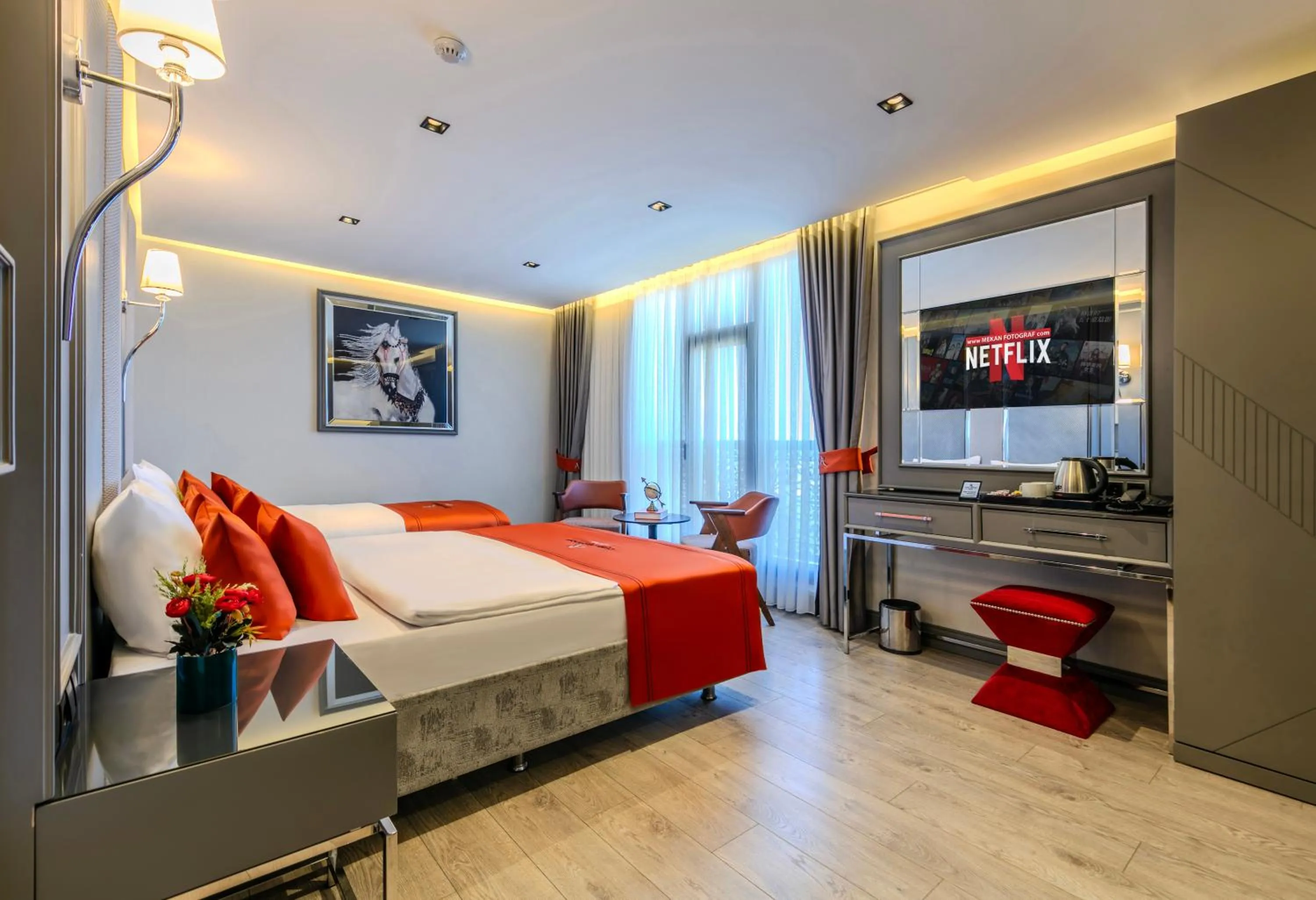 Photo of the whole room, Bed in Atar Airport Hotel - Restaurant & Spa Wellness