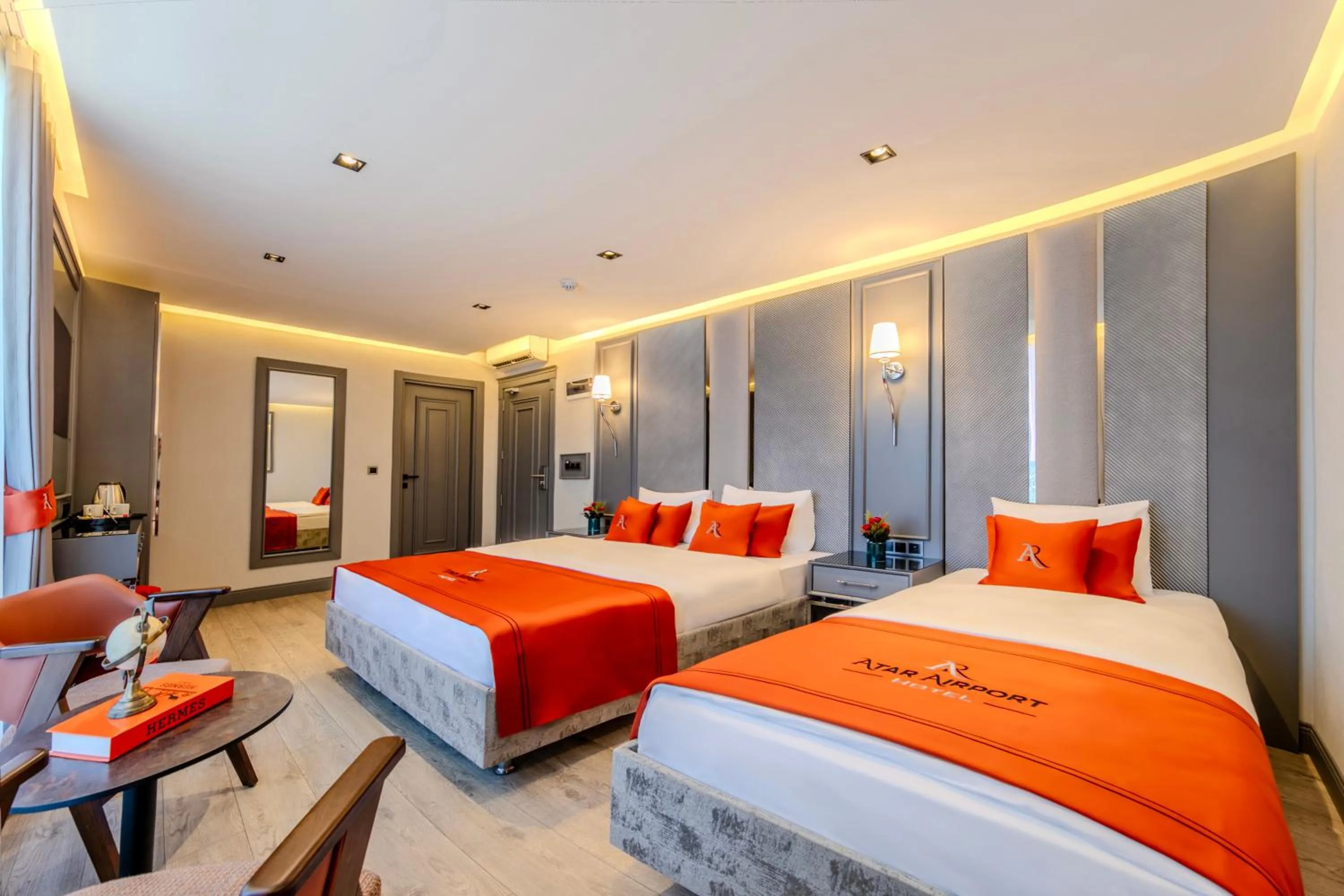 Photo of the whole room, Bed in Atar Airport Hotel - Restaurant & Spa Wellness