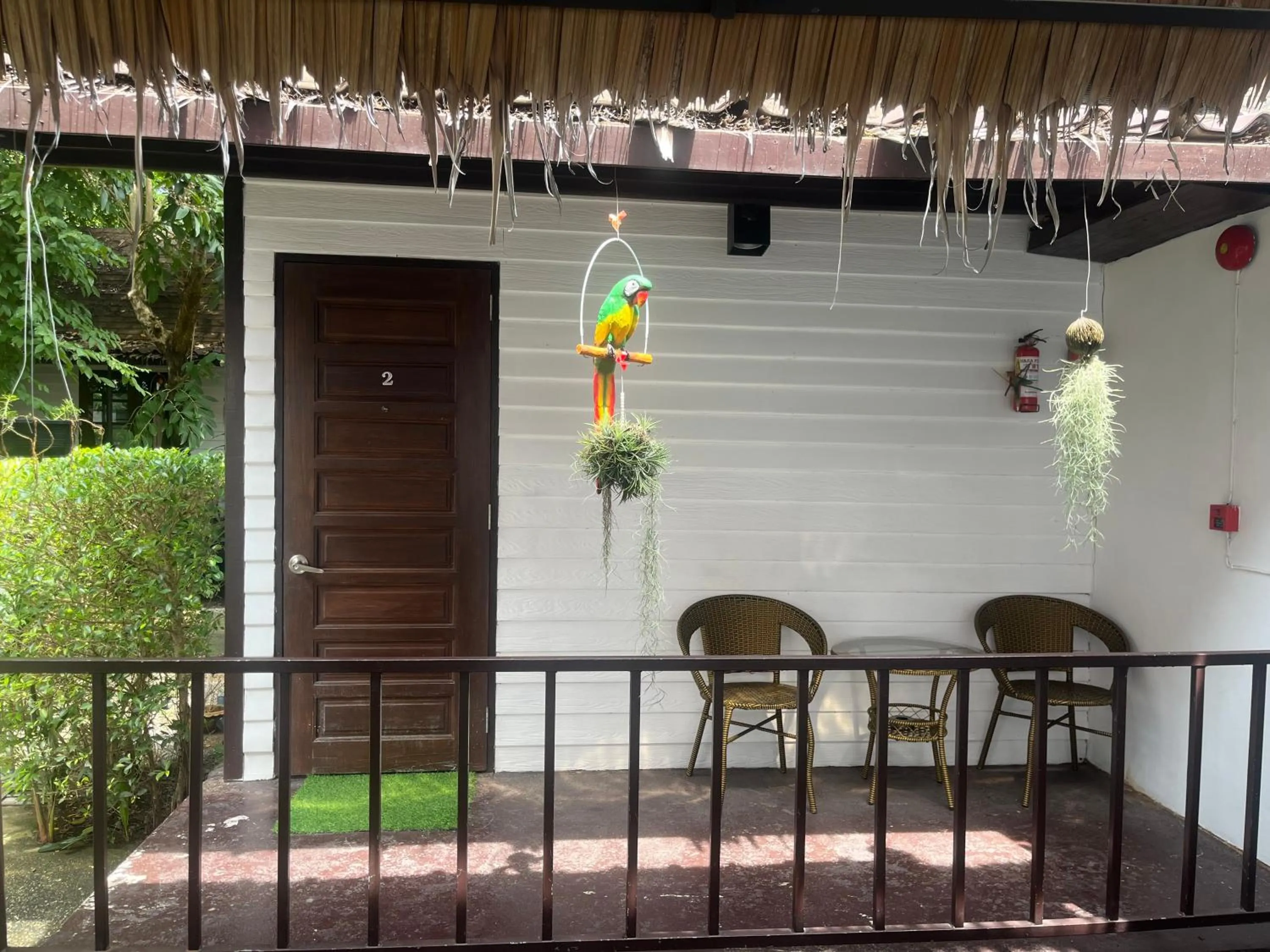 Patio in Tropical Village Resort