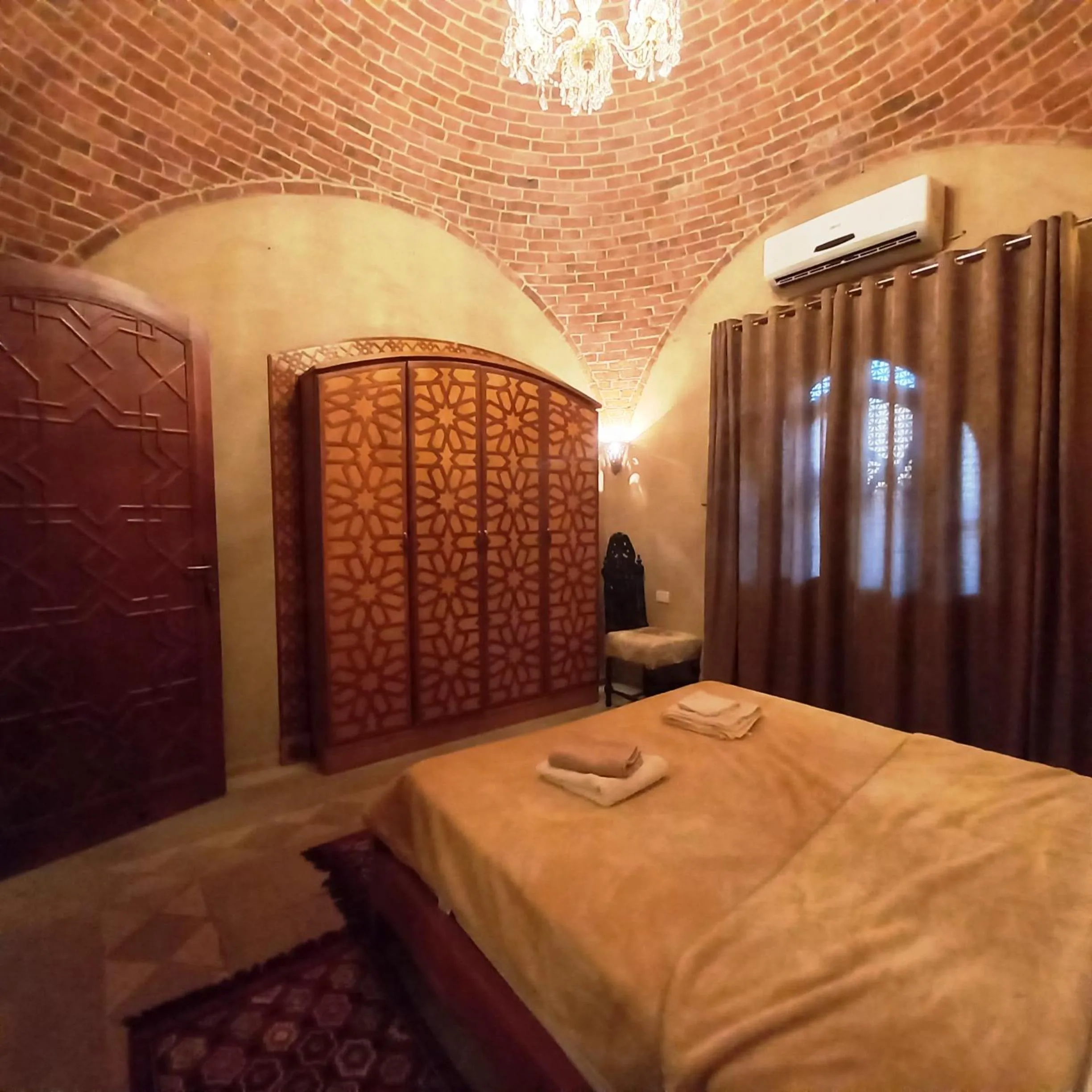 Bed in Mystical habou domes villa private pool