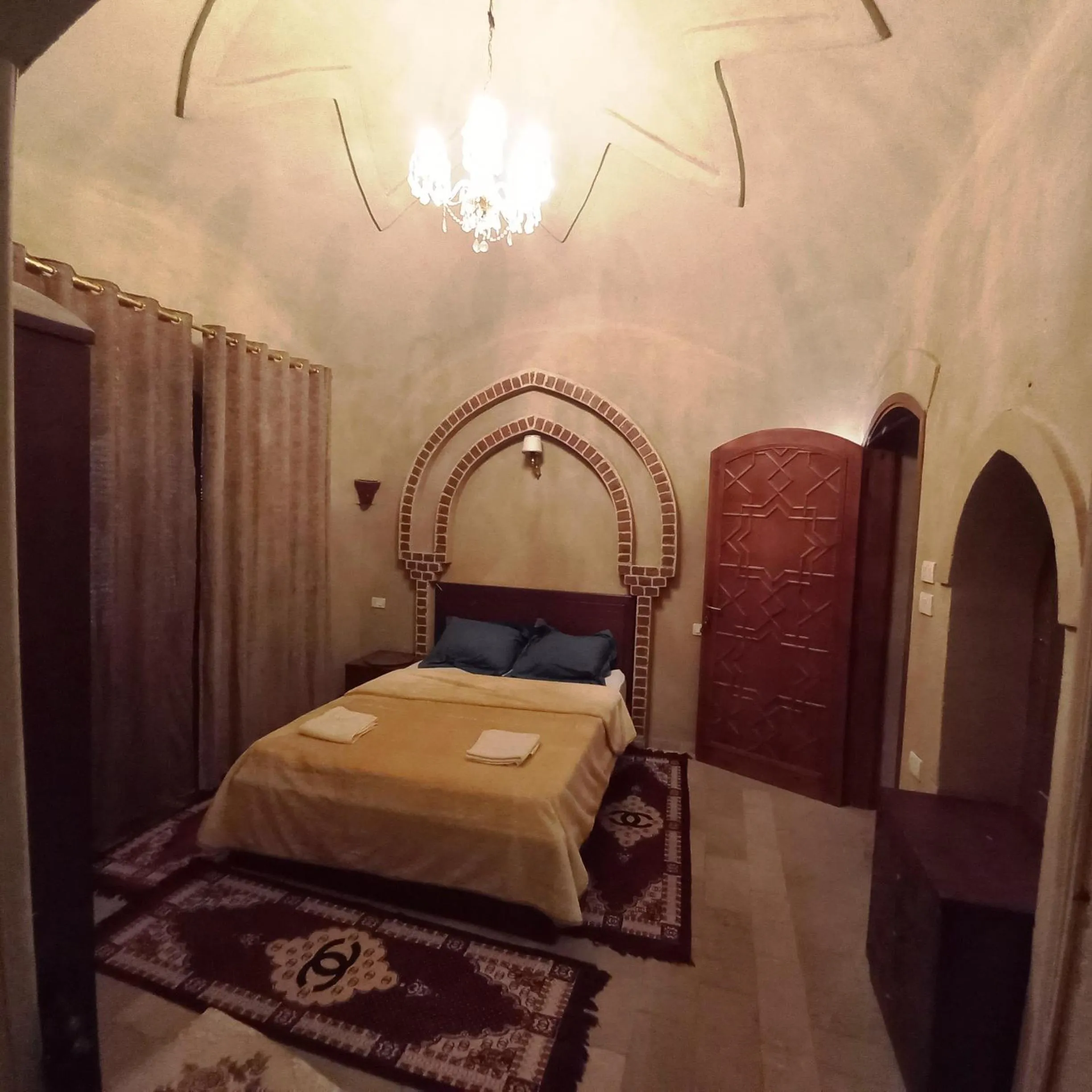 Bed in Mystical habou domes villa private pool