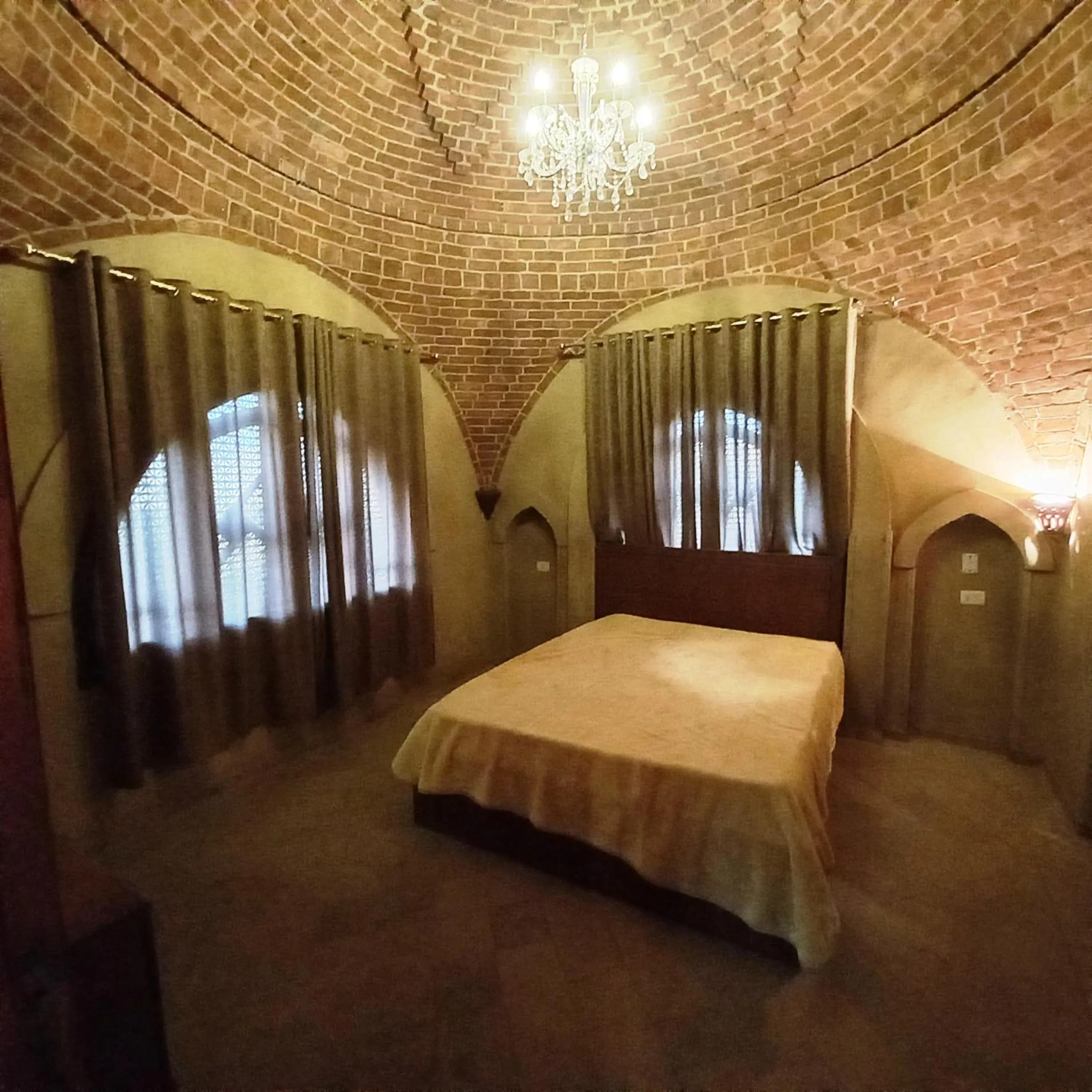 Bed in Mystical habou domes villa private pool