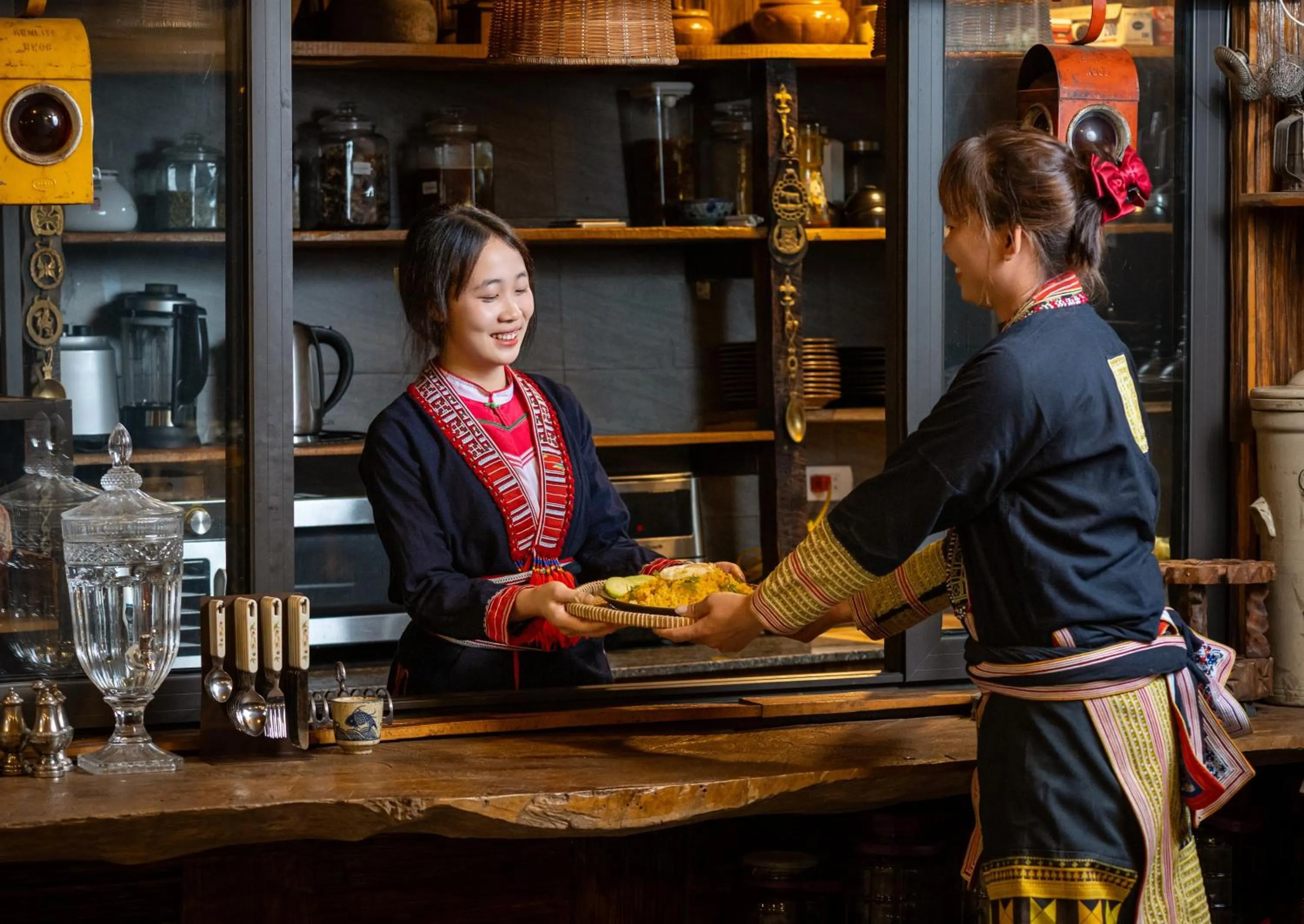 Staff in Ta Phin Cottage