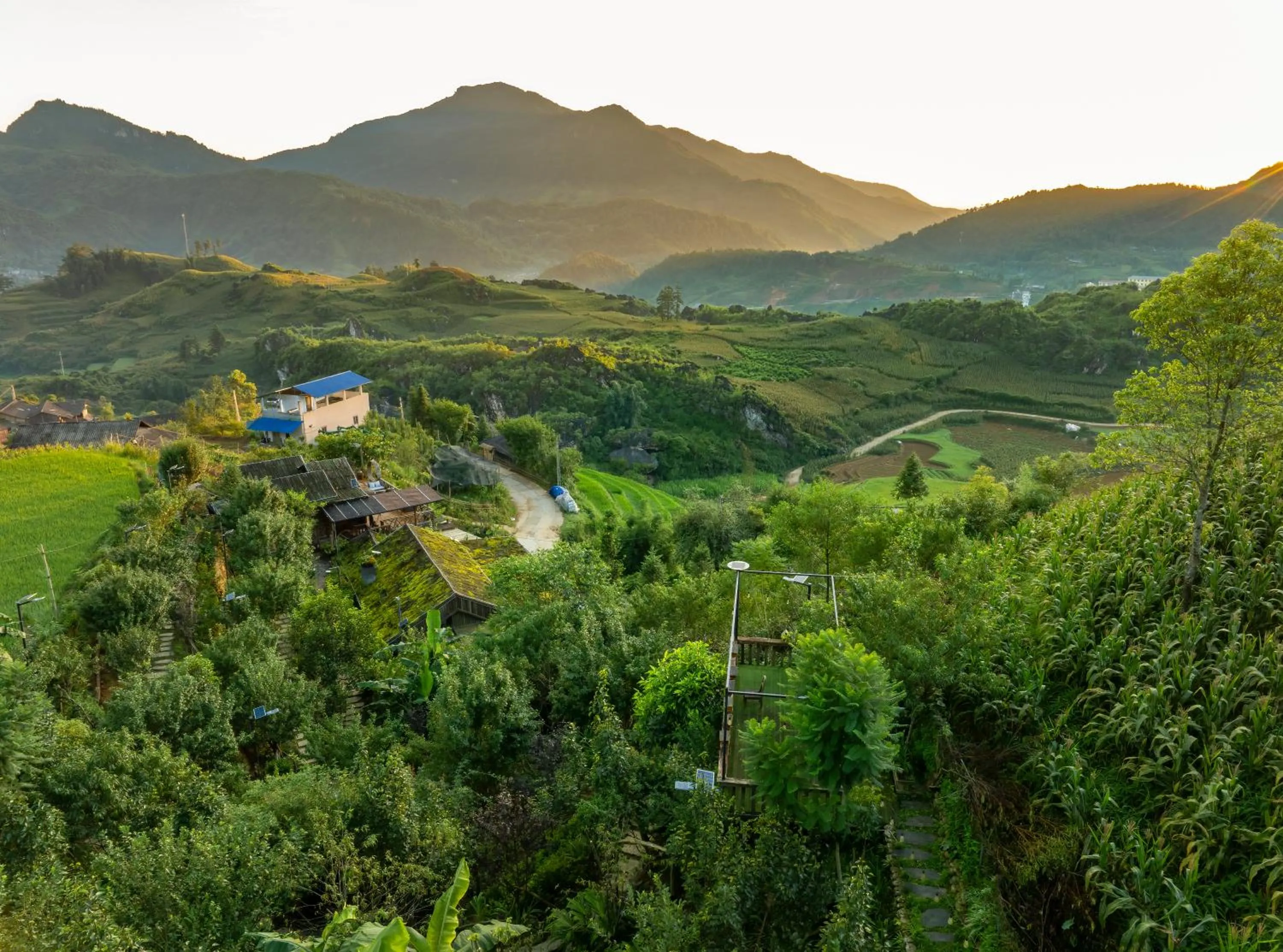 Bird's eye view in Ta Phin Cottage