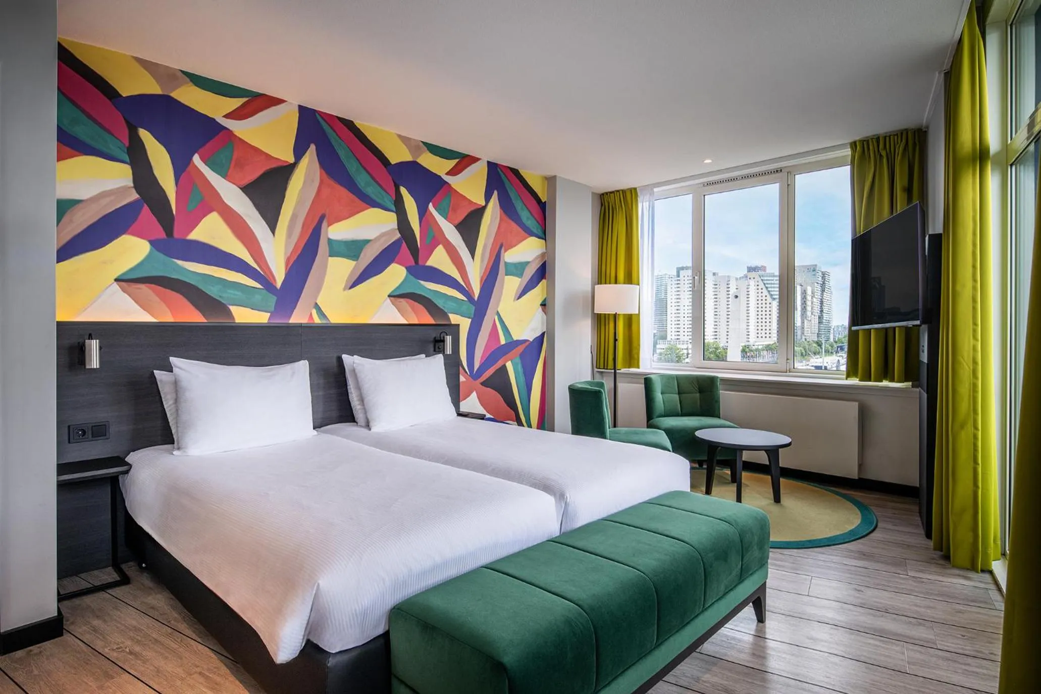 Bedroom, Bed in Thon Hotel Rotterdam City Centre