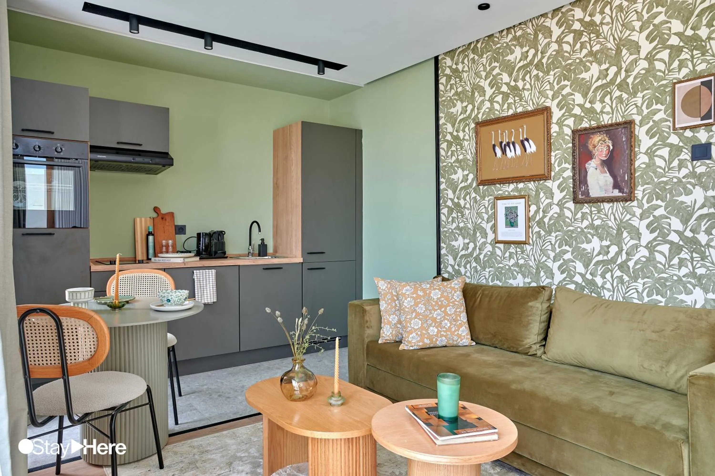 Kitchen or kitchenette in Stayhere Casablanca - Maarif - Elite Residence