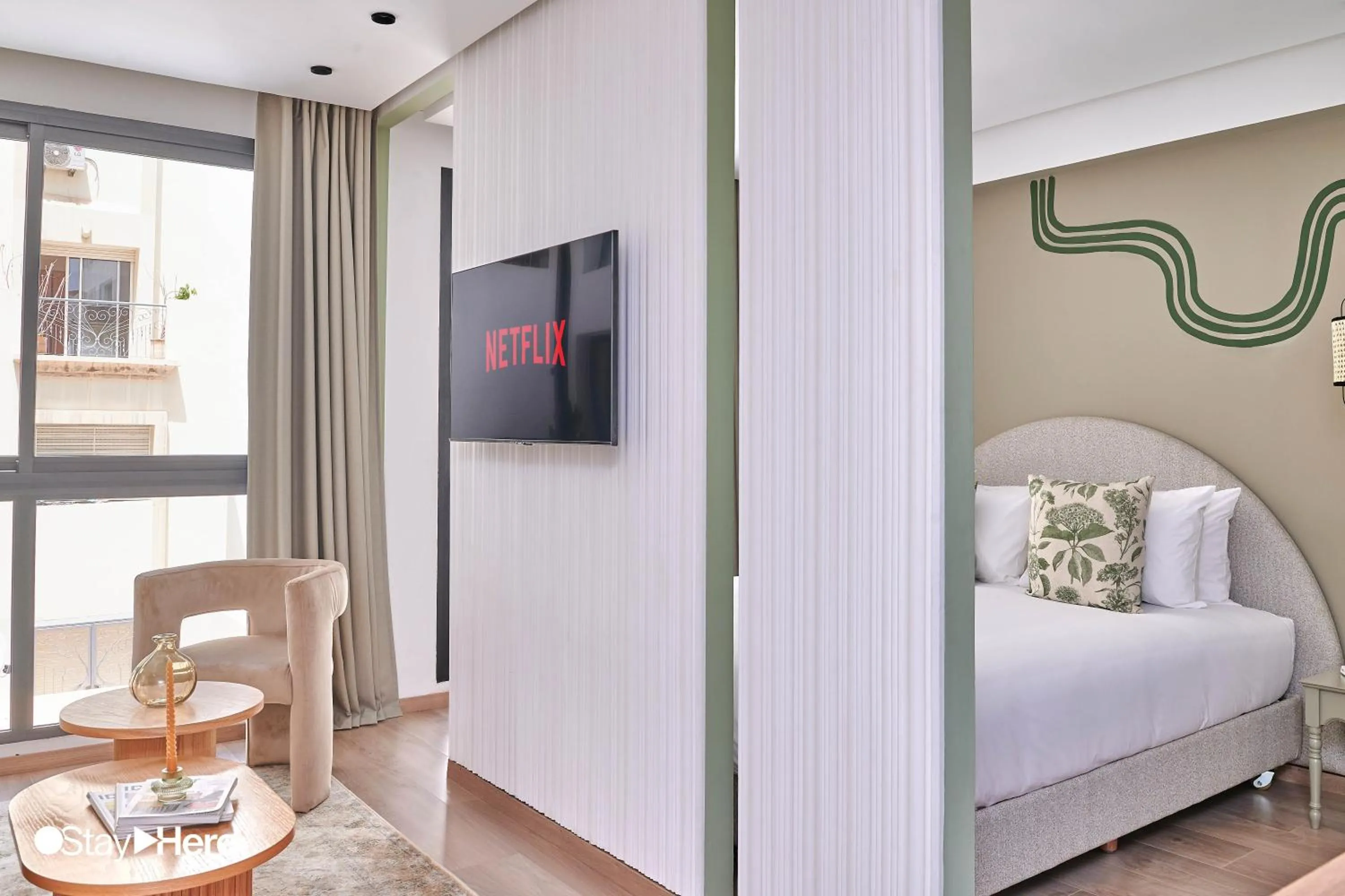 Bedroom, Bed in Stayhere Casablanca - Maarif - Elite Residence