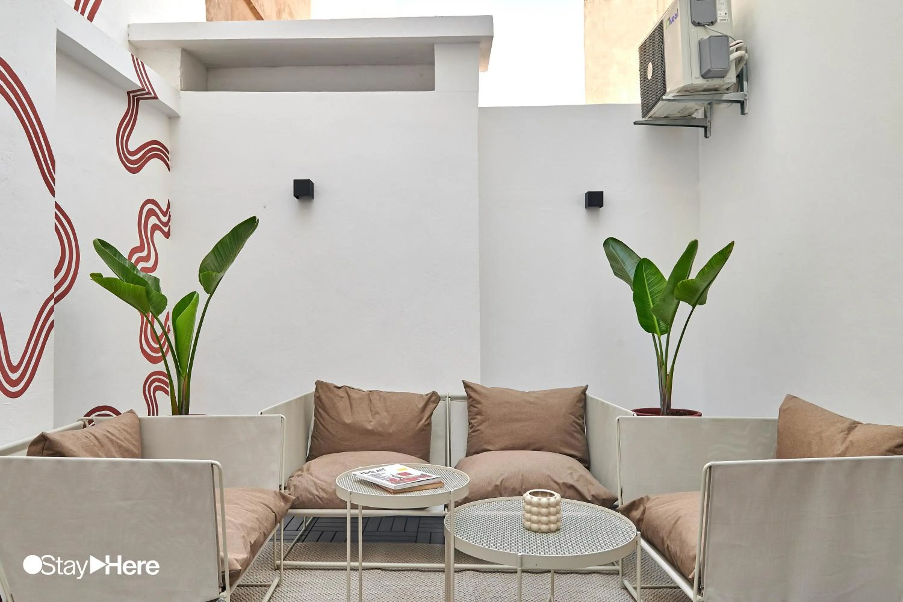 Balcony/Terrace in Stayhere Casablanca - Maarif - Elite Residence