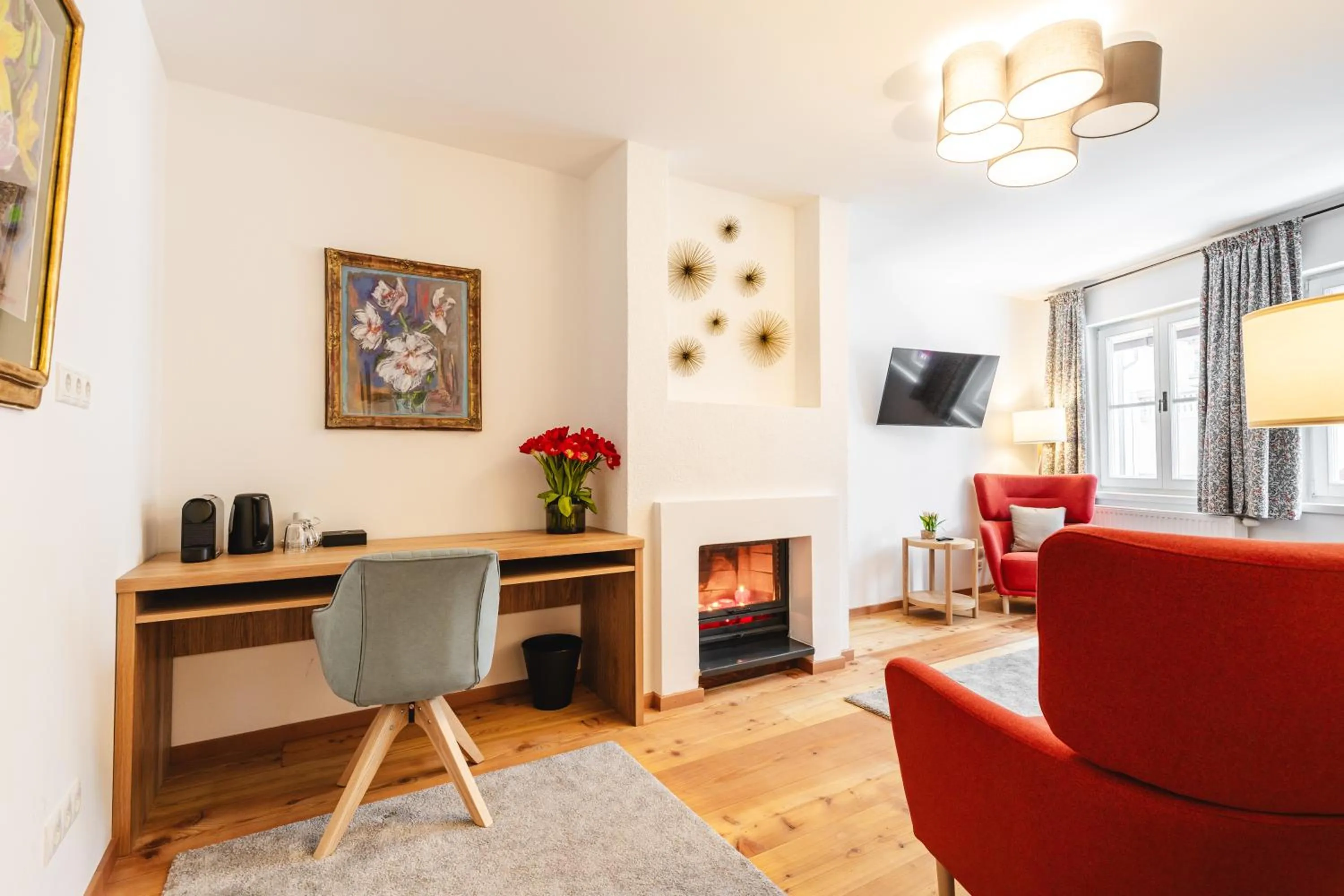 Living room in Hubertus Boutiquehotel Filzmoos